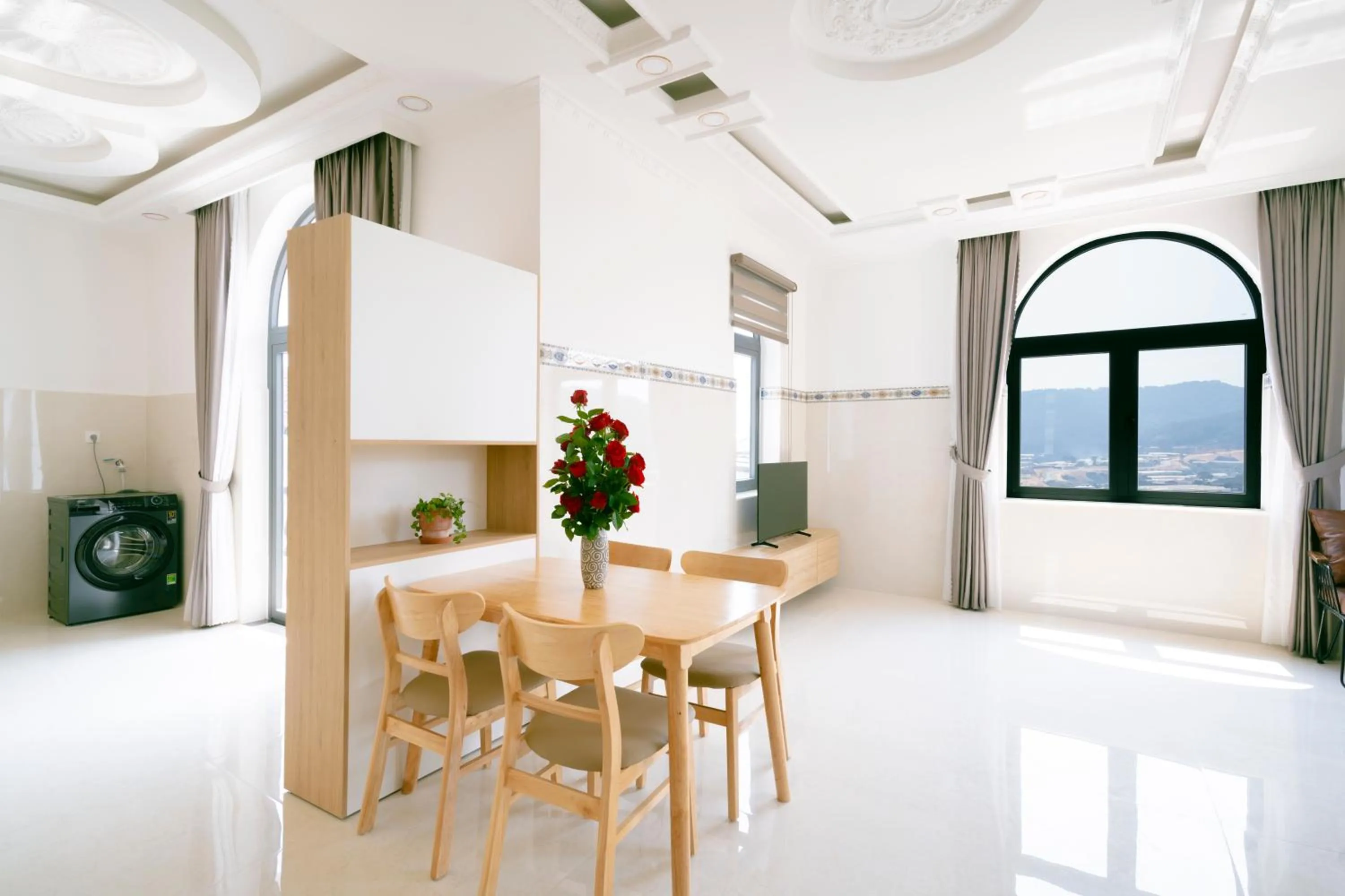 Living room in Serene Stay