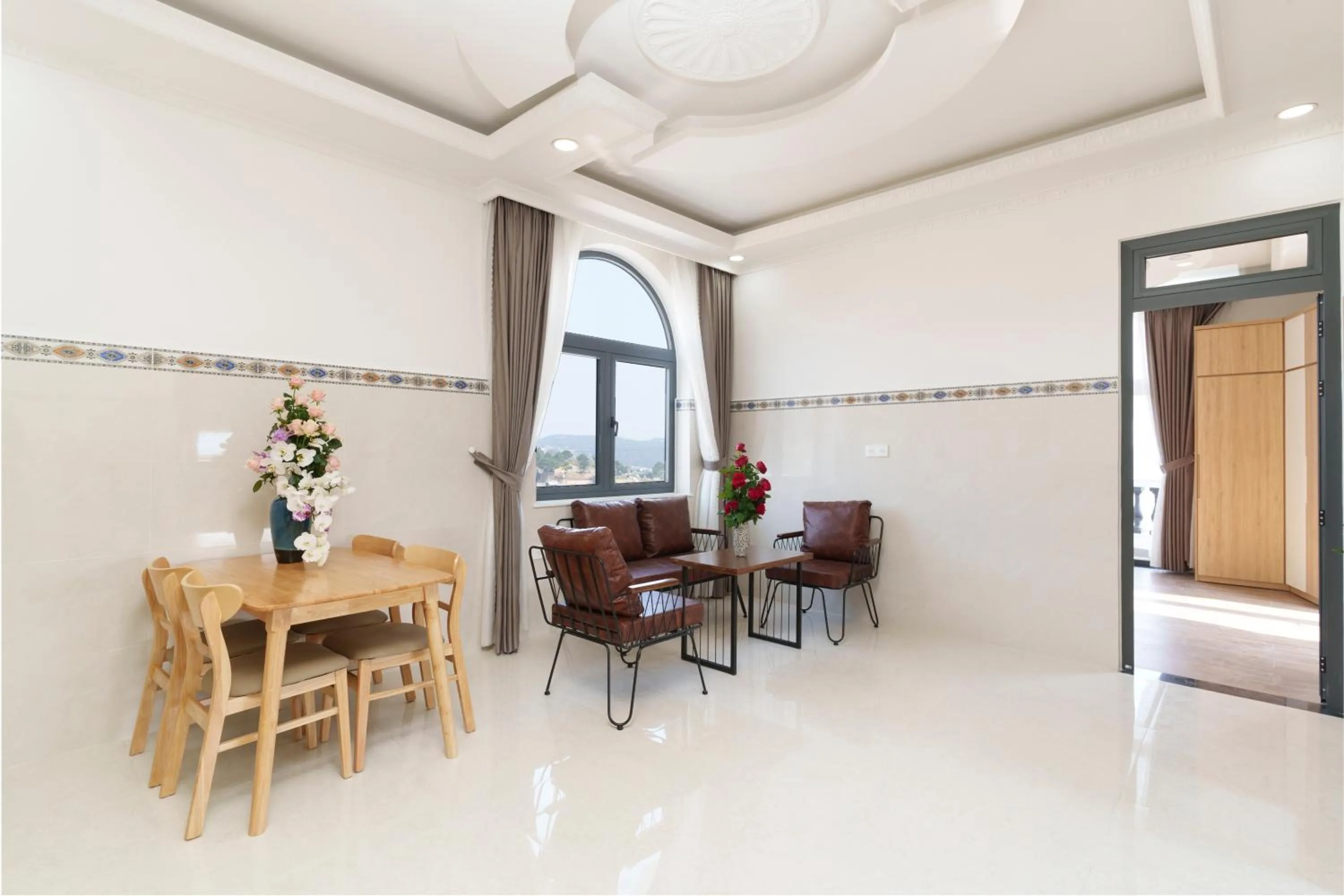 Living room in Serene Stay