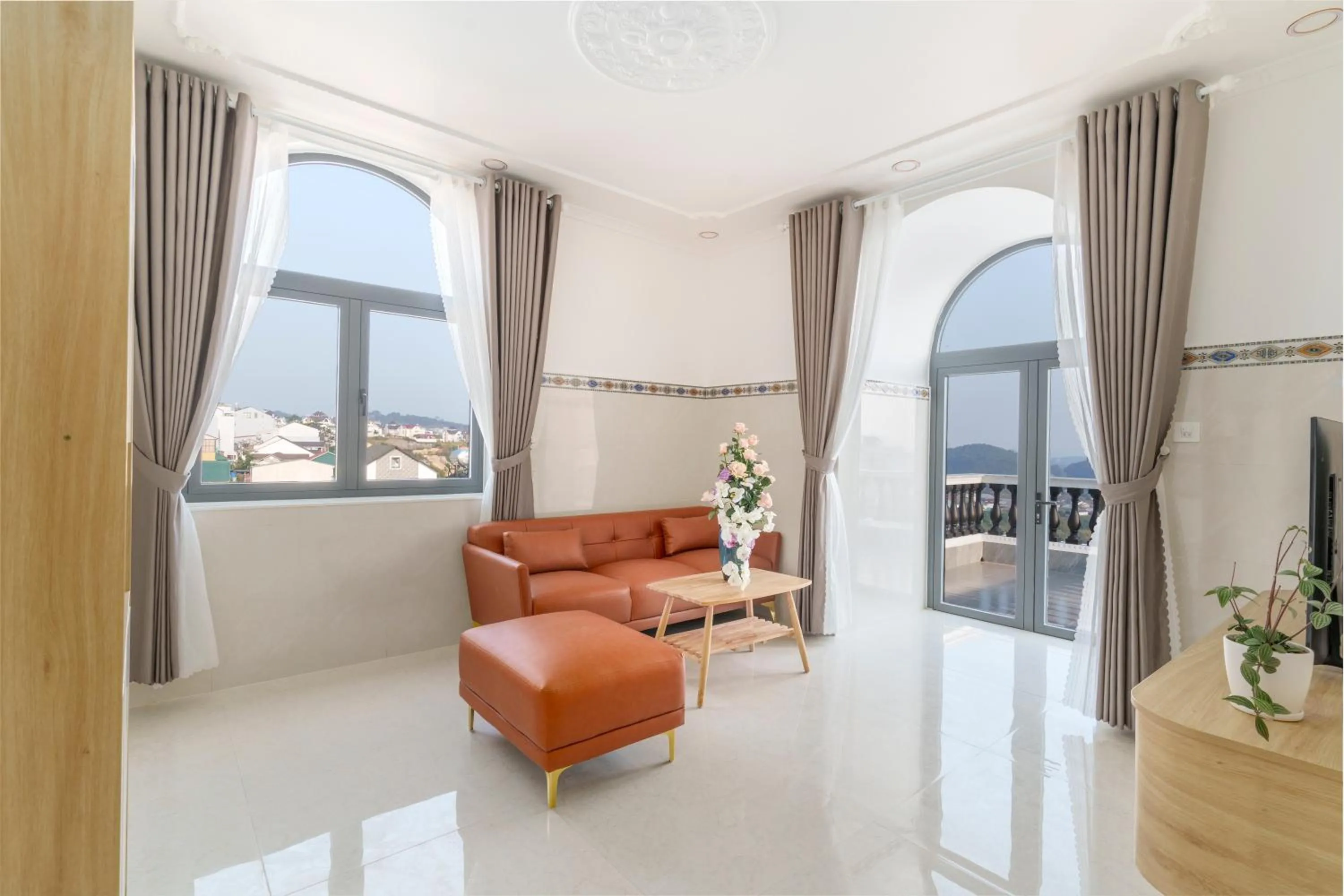 Living room in Serene Stay