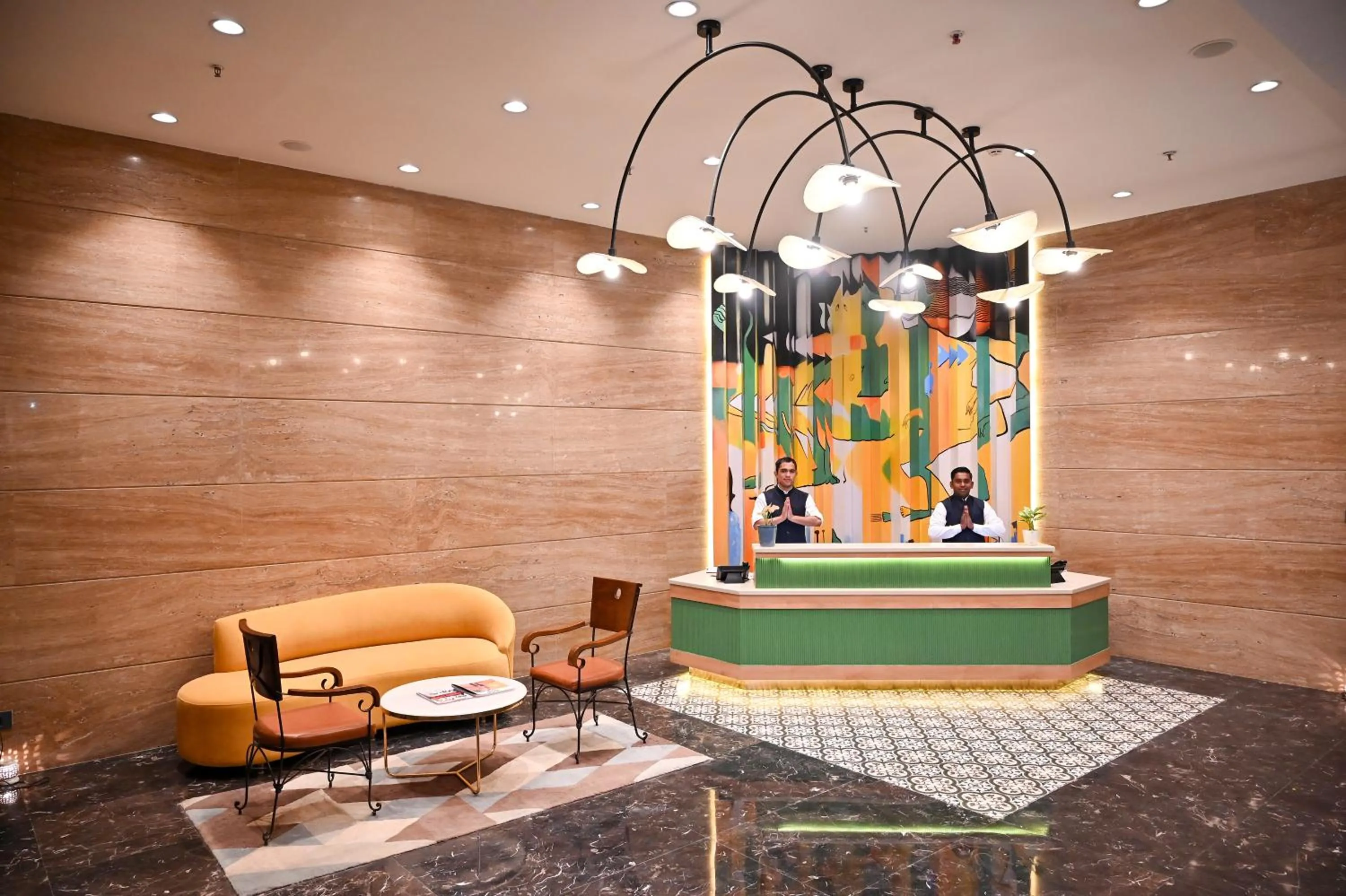 Seating area in Alivaa Hotel Gurugram Sohna Road City Center