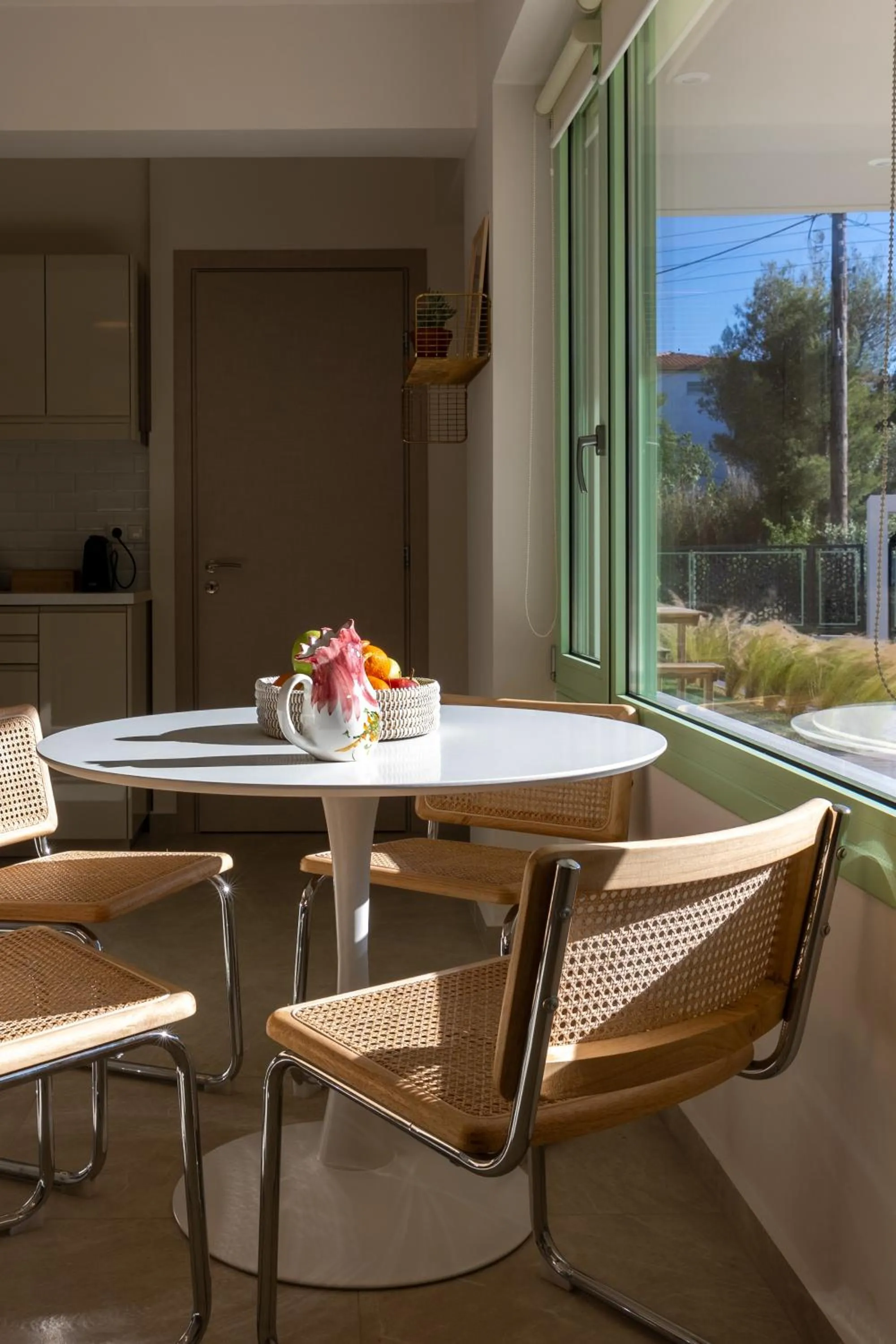 Seating area in Kallisti Stay