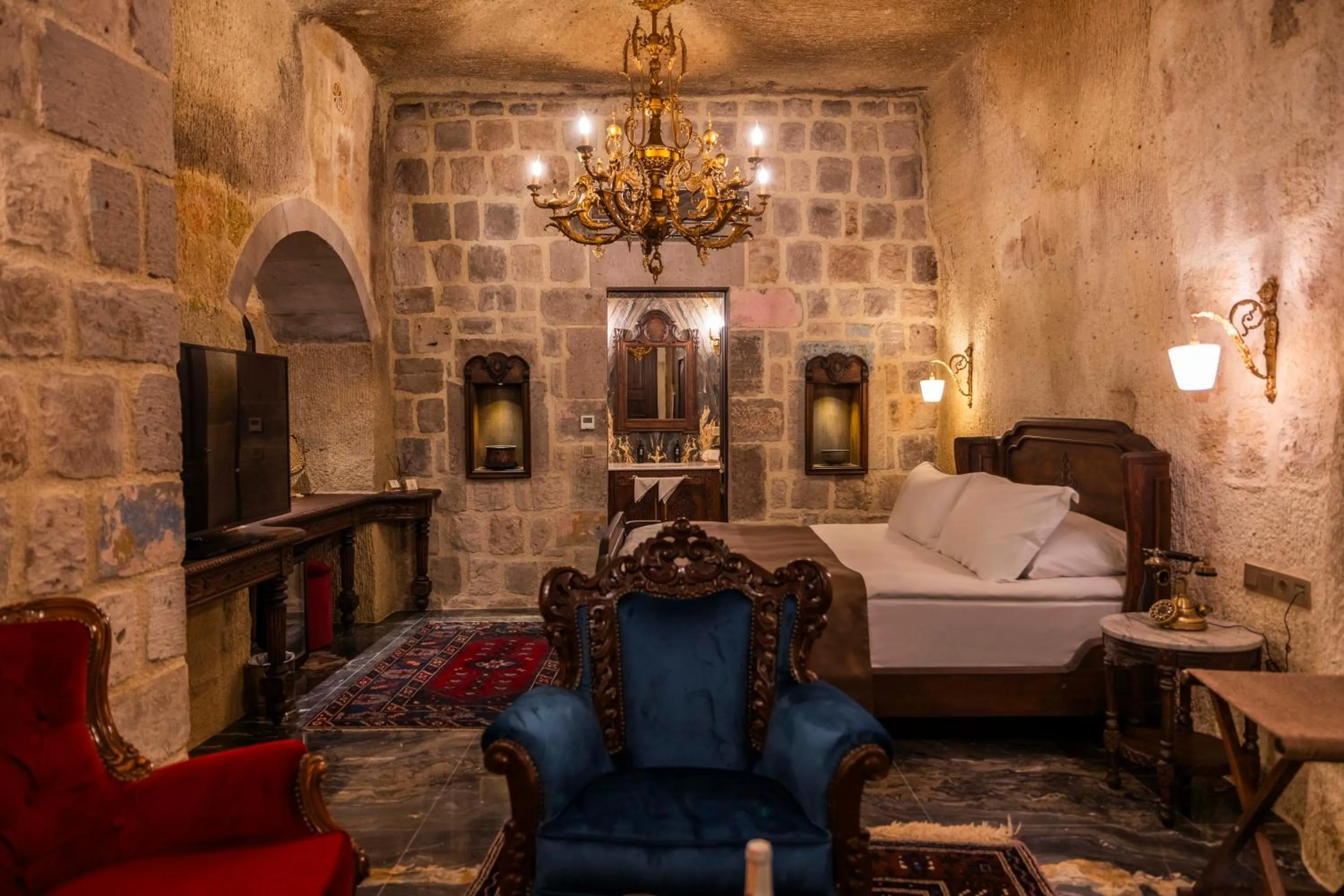 Bed in Signature Cave Cappadocia, Trademark Collection by Wyndham