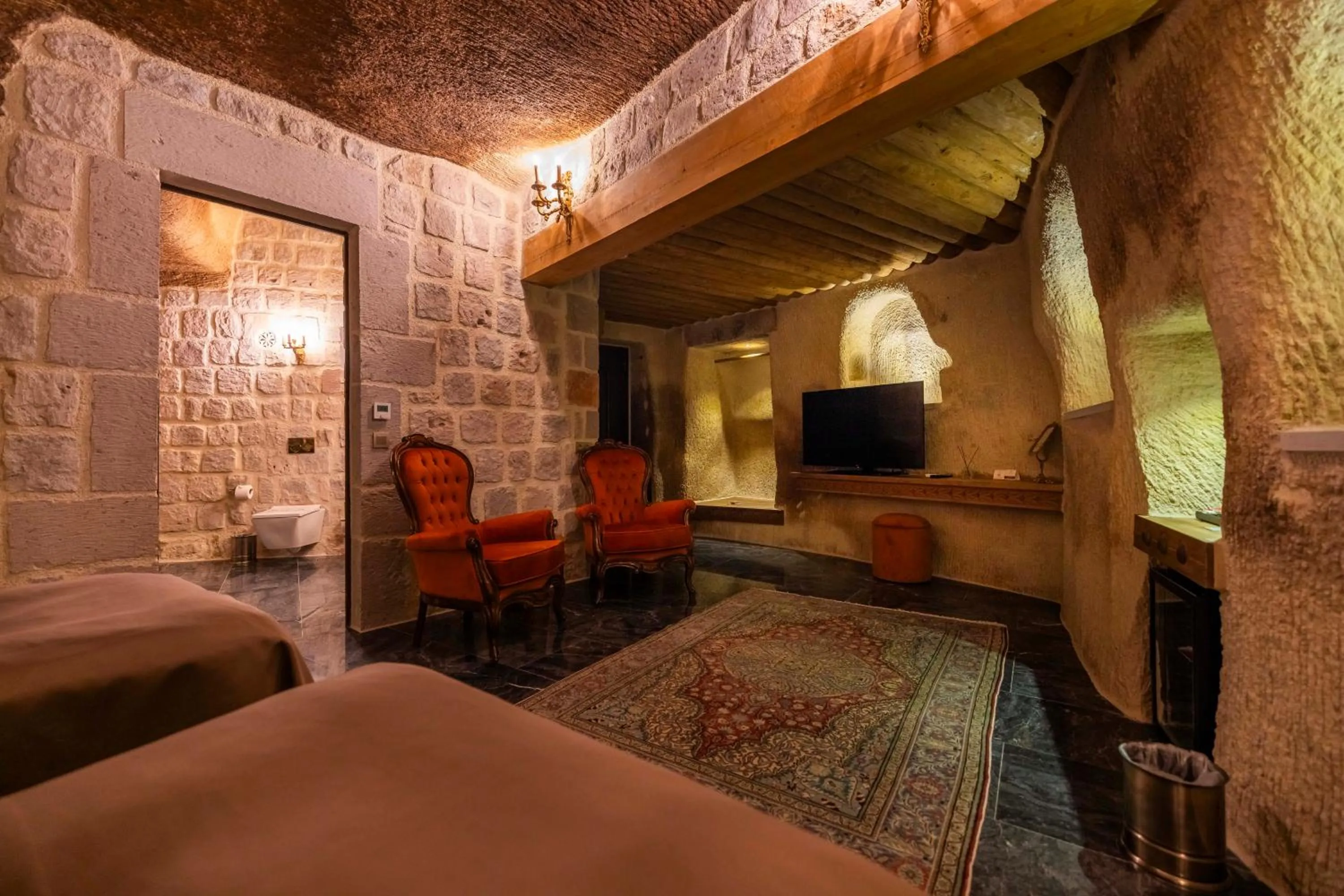Seating area in Signature Cave Cappadocia, Trademark Collection by Wyndham