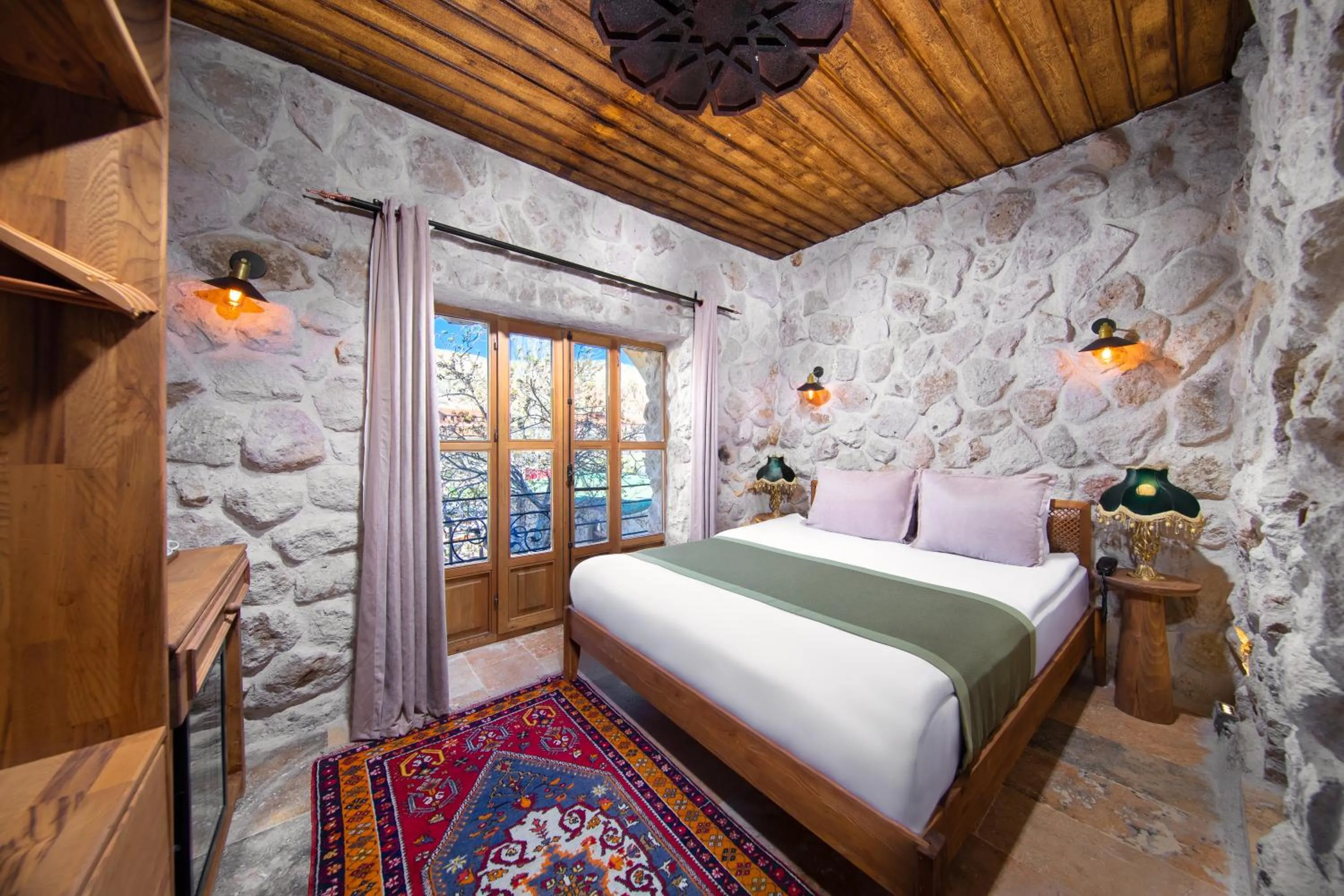Bedroom, Bed in Cappadocia Cavusin Stone House