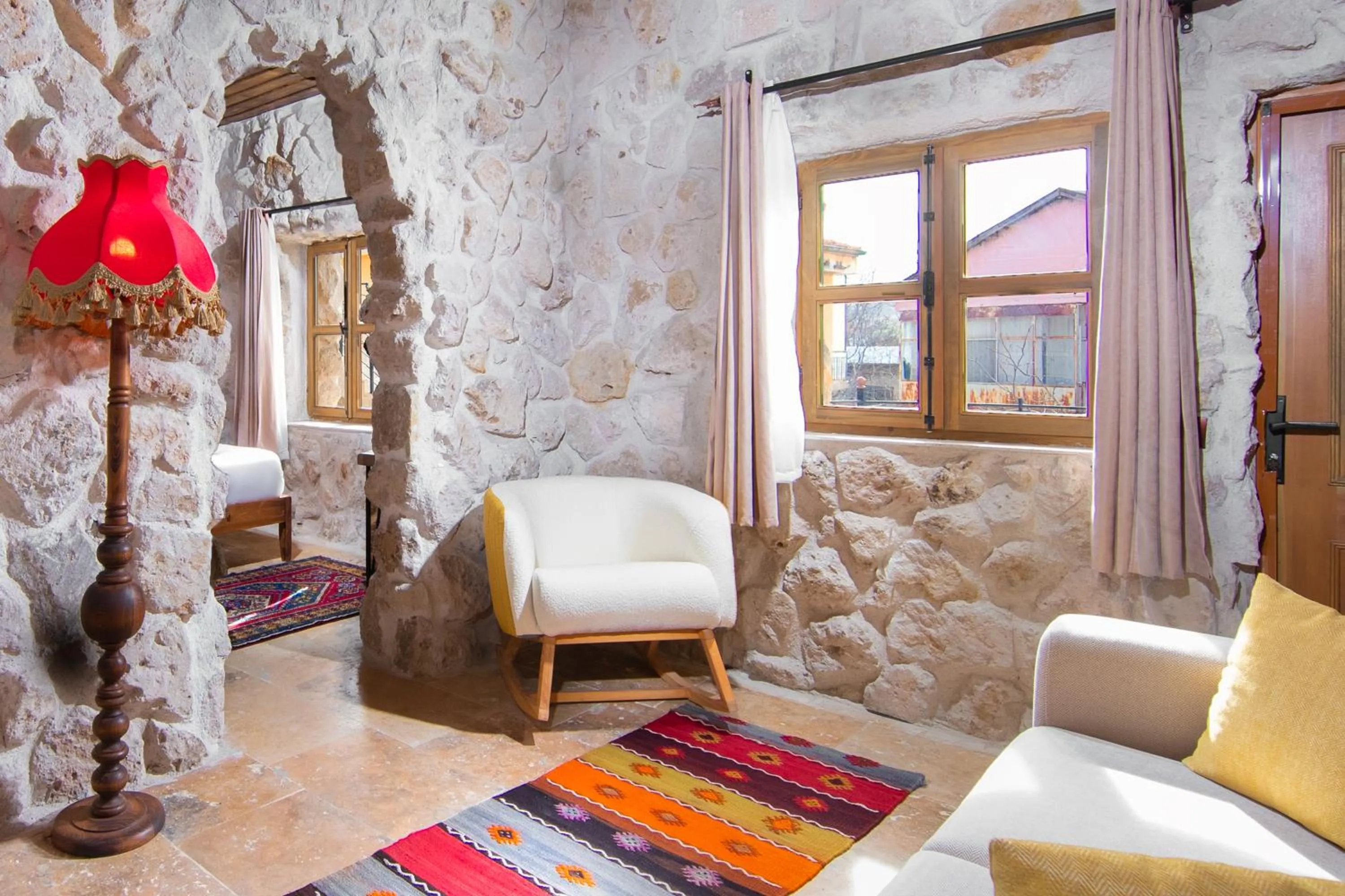 Living room in Cappadocia Cavusin Stone House