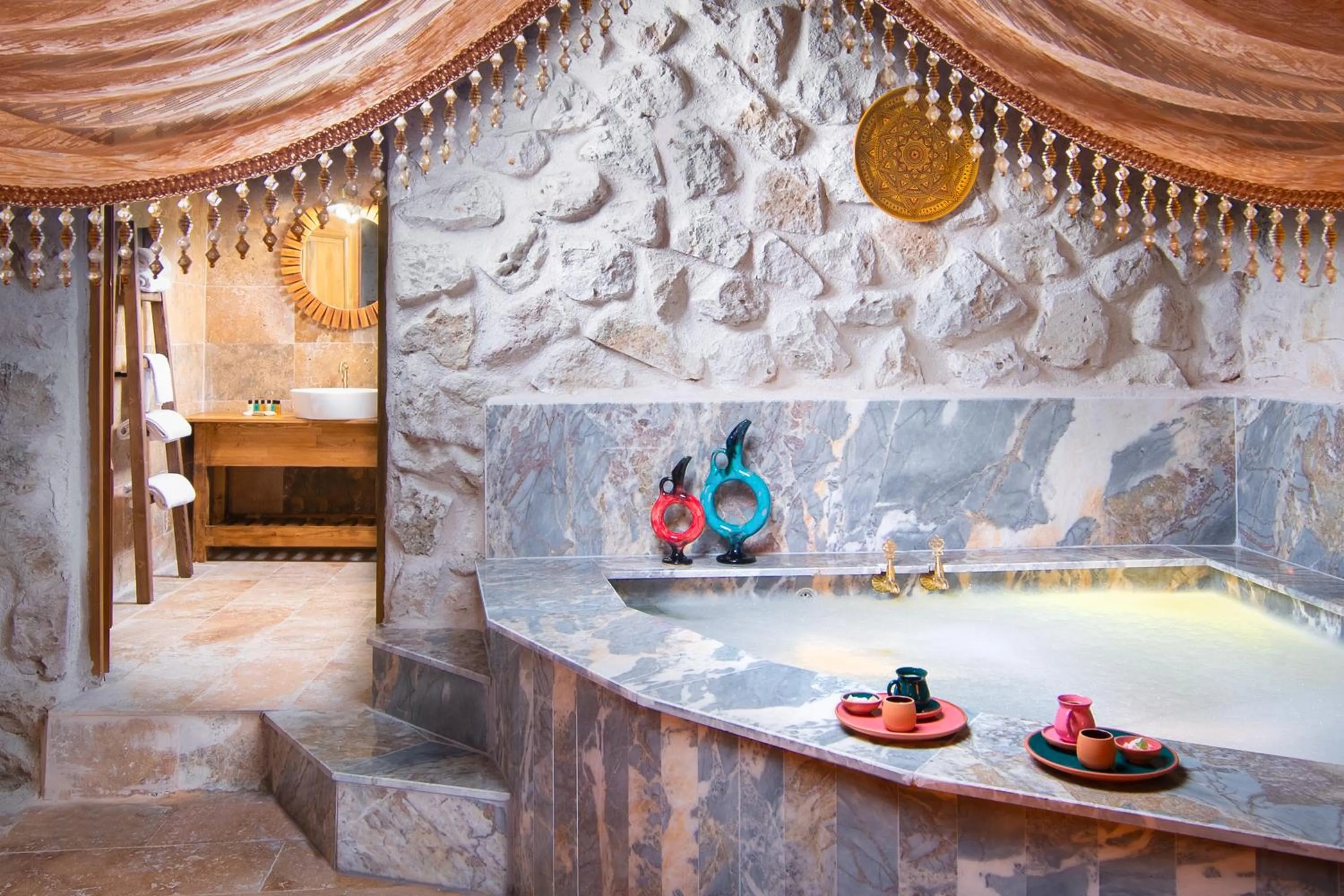 Swimming pool in Cappadocia Cavusin Stone House