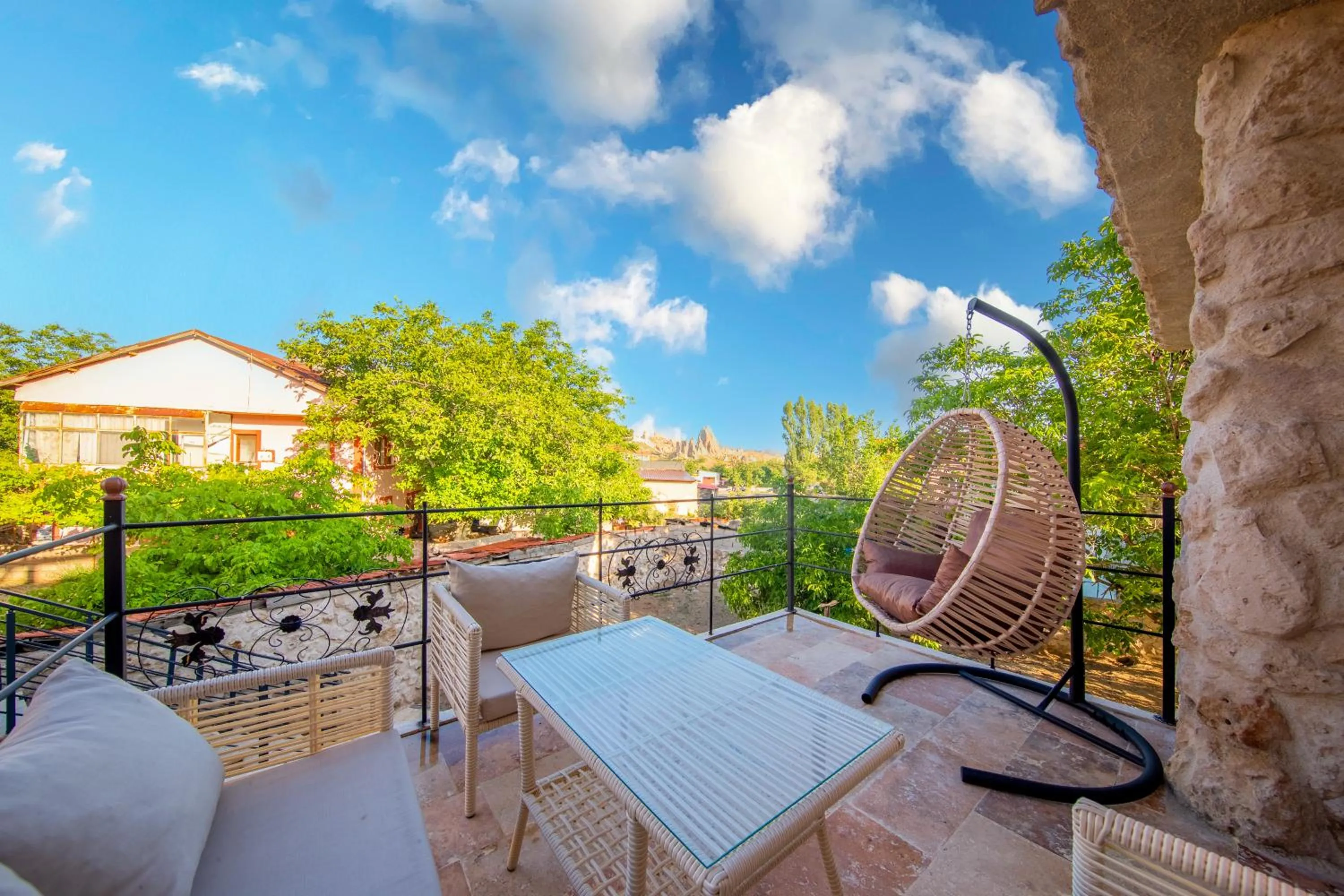 Balcony/Terrace in Cappadocia Cavusin Stone House