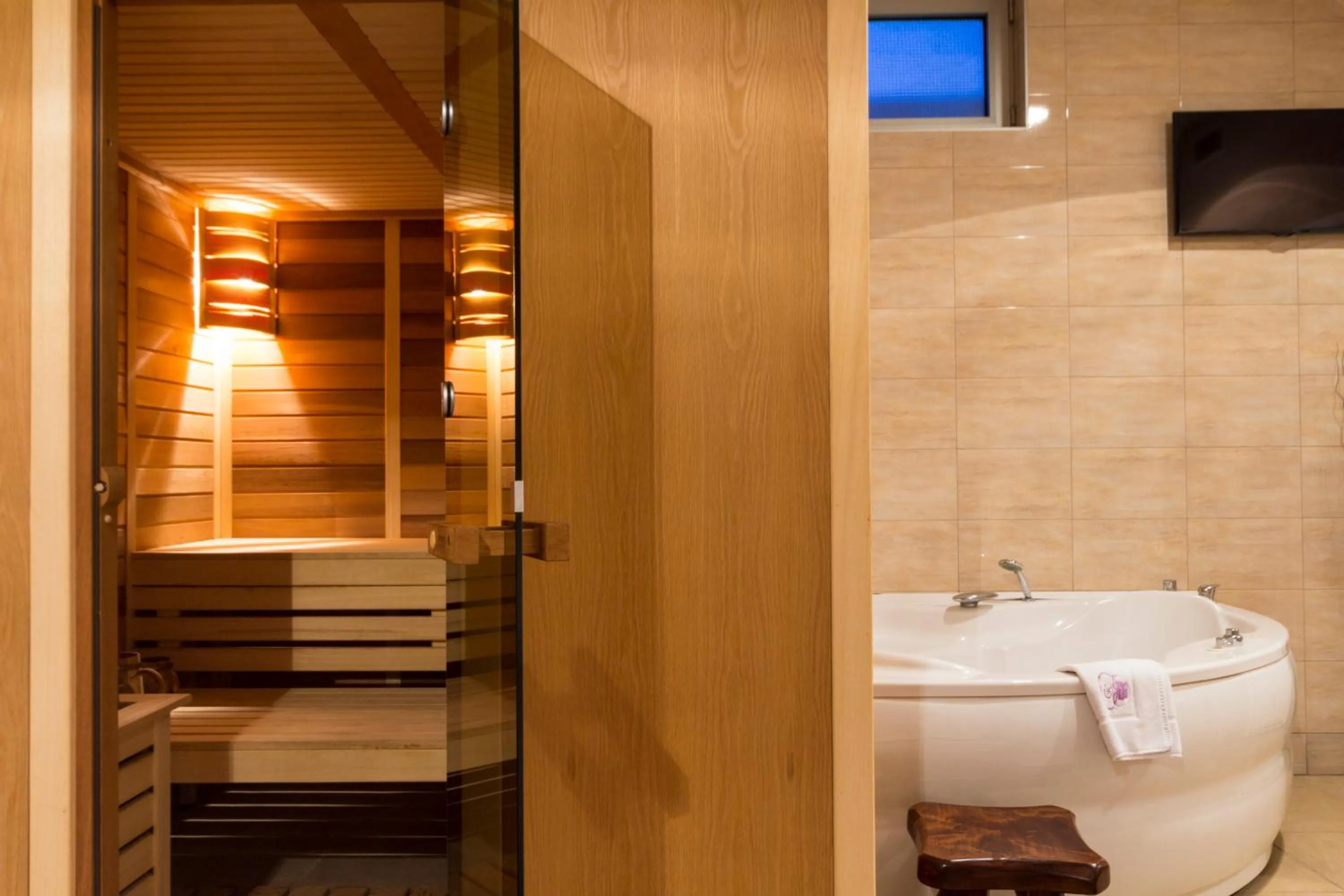 Sauna in Apart K Apartments