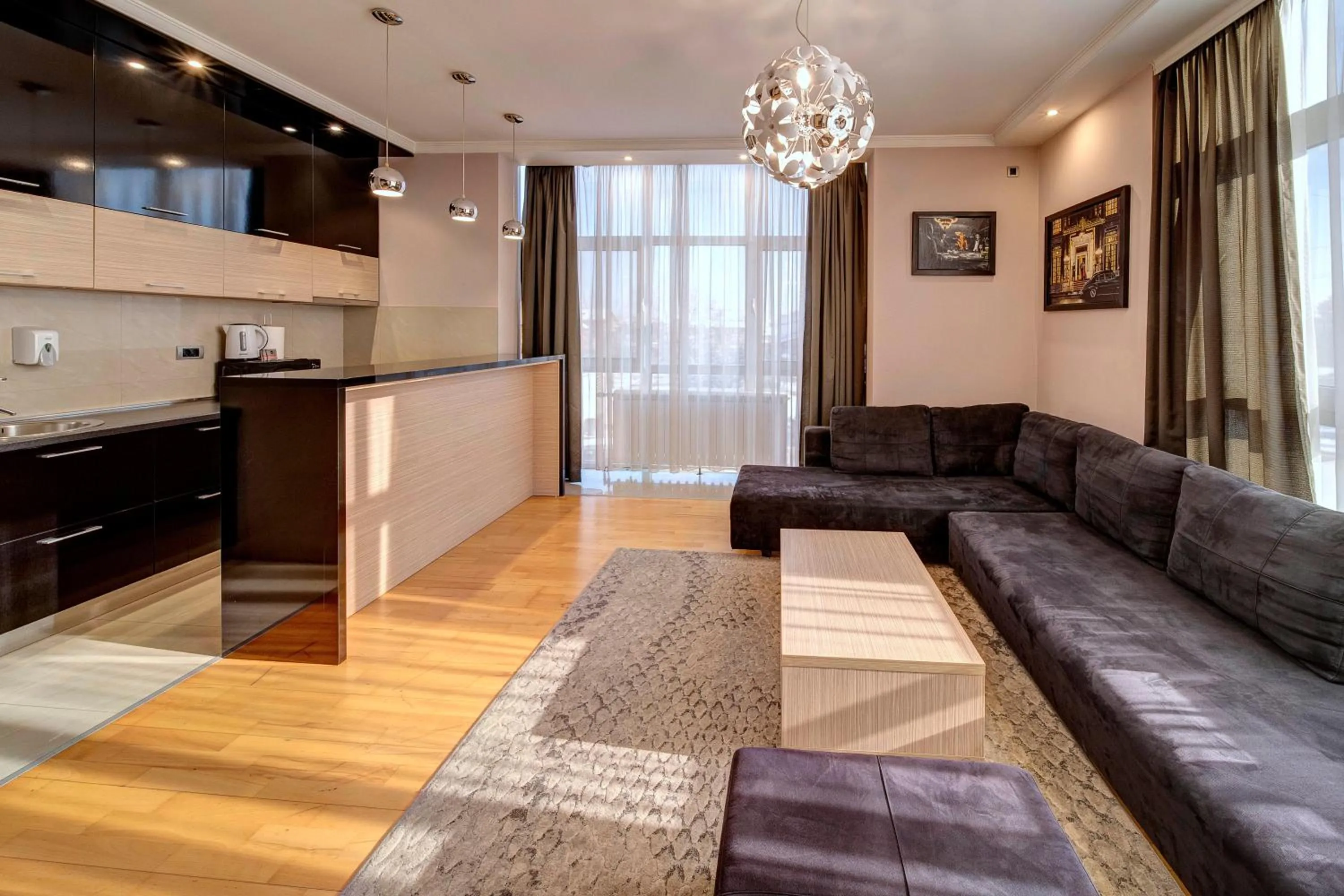 Living room in Apart K Apartments