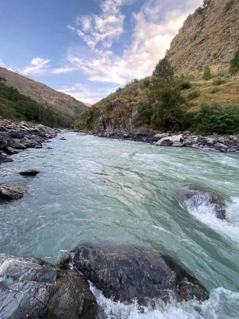 River view in Bhagirathi Resort by Aikyam River view in Bhagirathi Resort by Aikyam