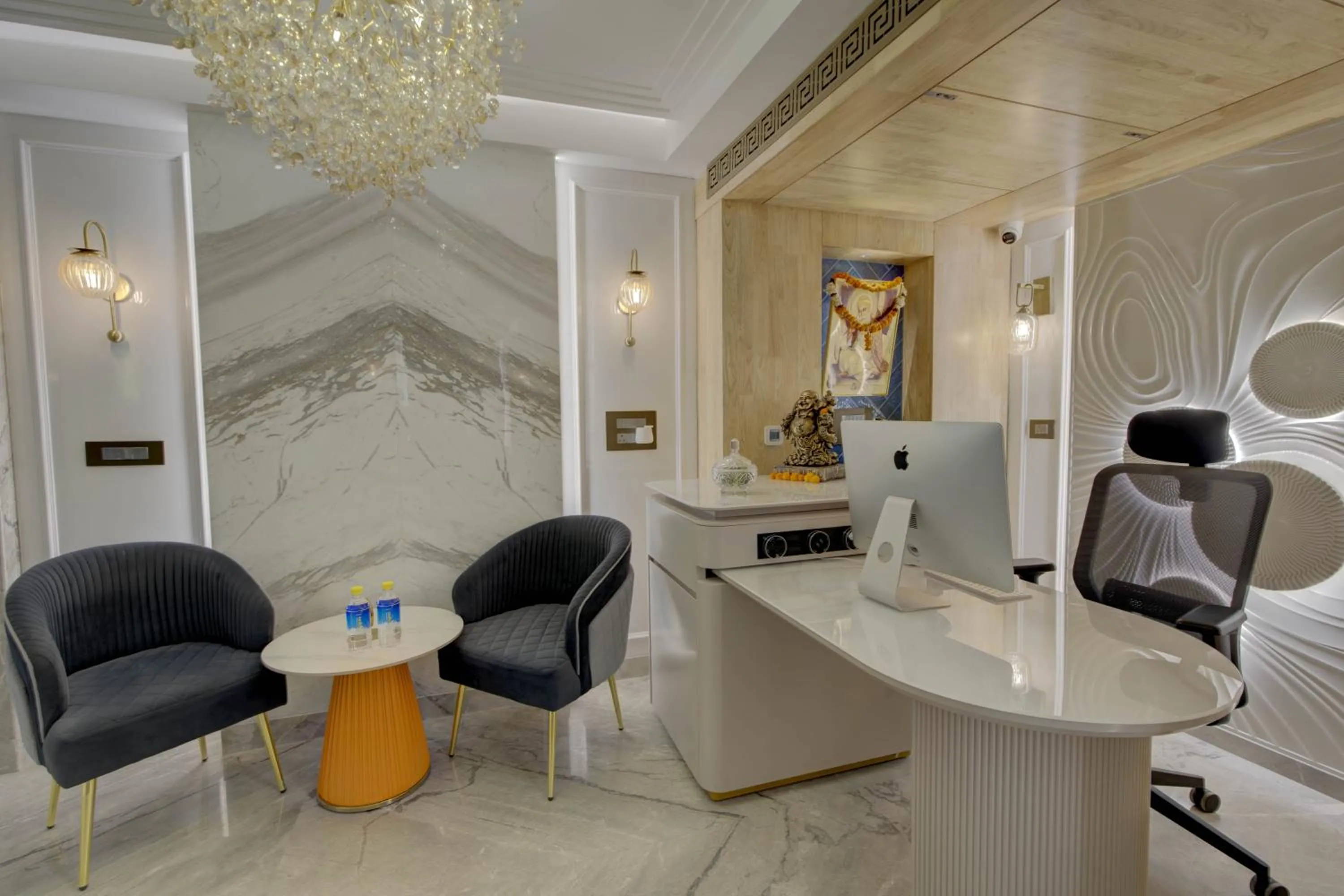 Seating area in Empire Platinum Suites-Luxury Aparthotel Central Delhi