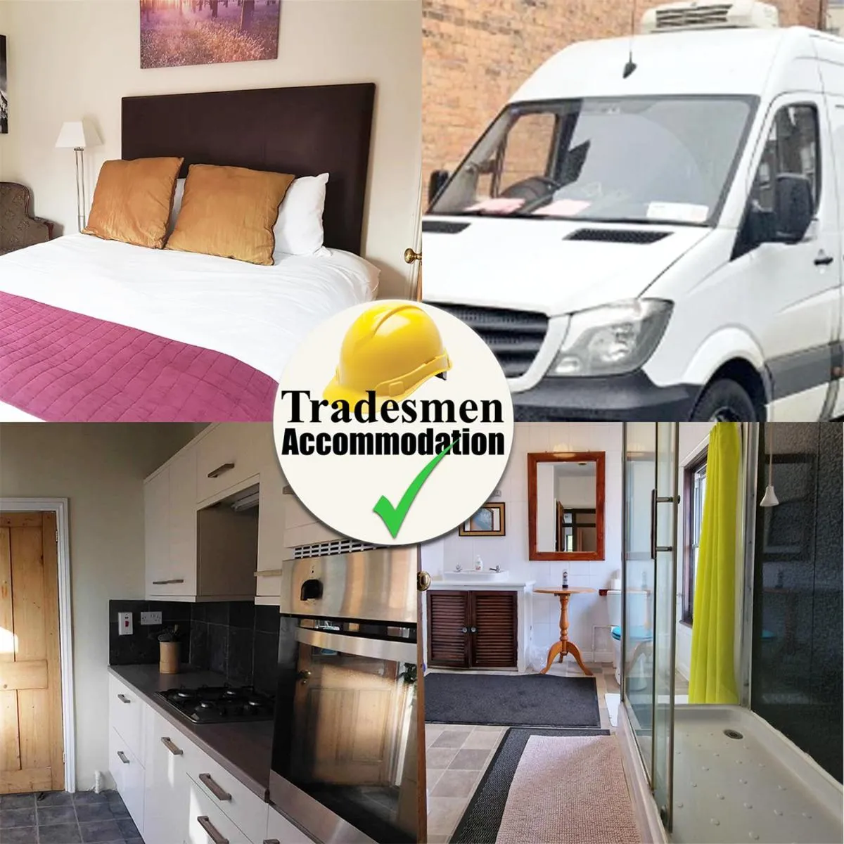 Contactors House 4-BR 6-beds & Parking for 3 Vans