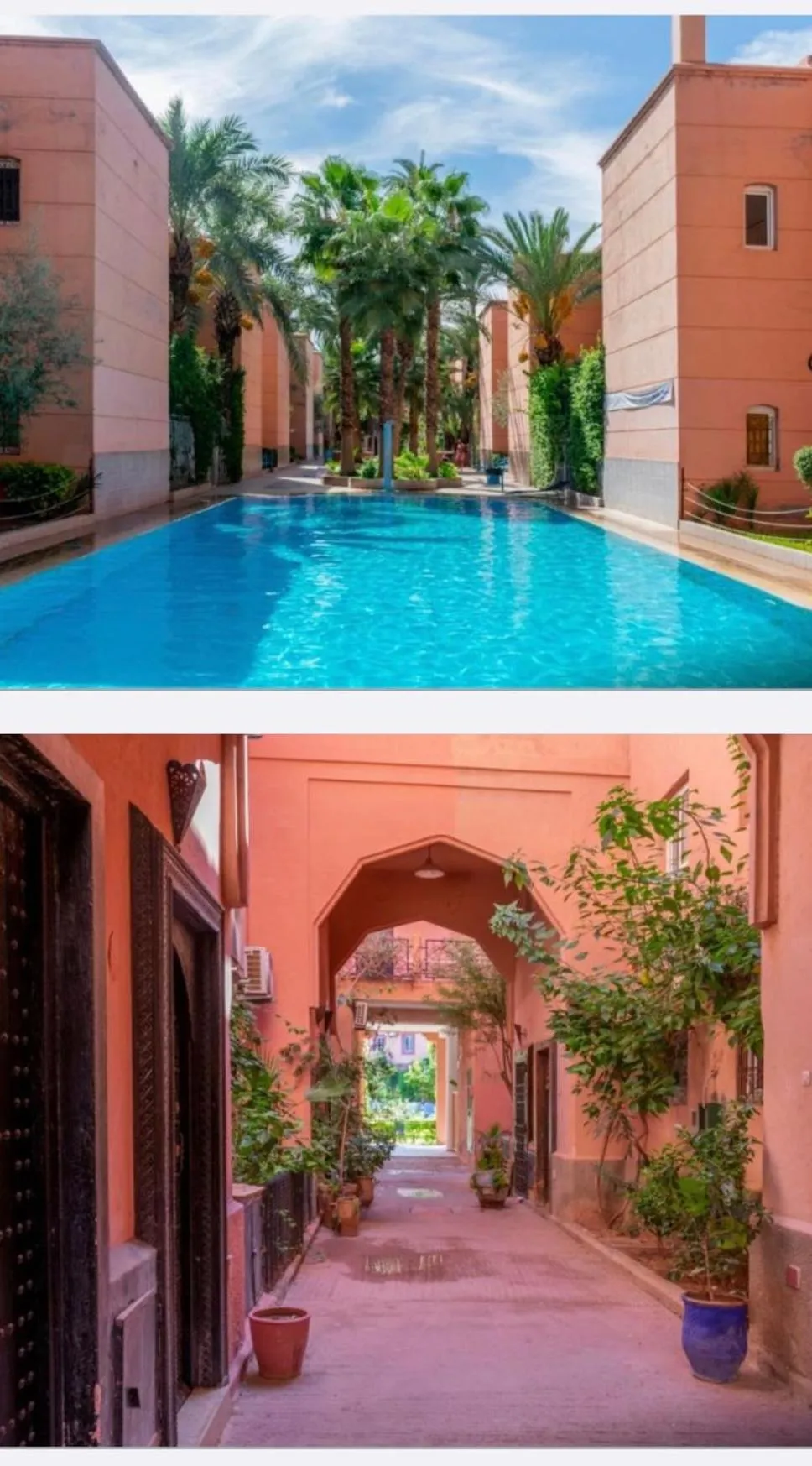 Swimming pool in Riad Aya