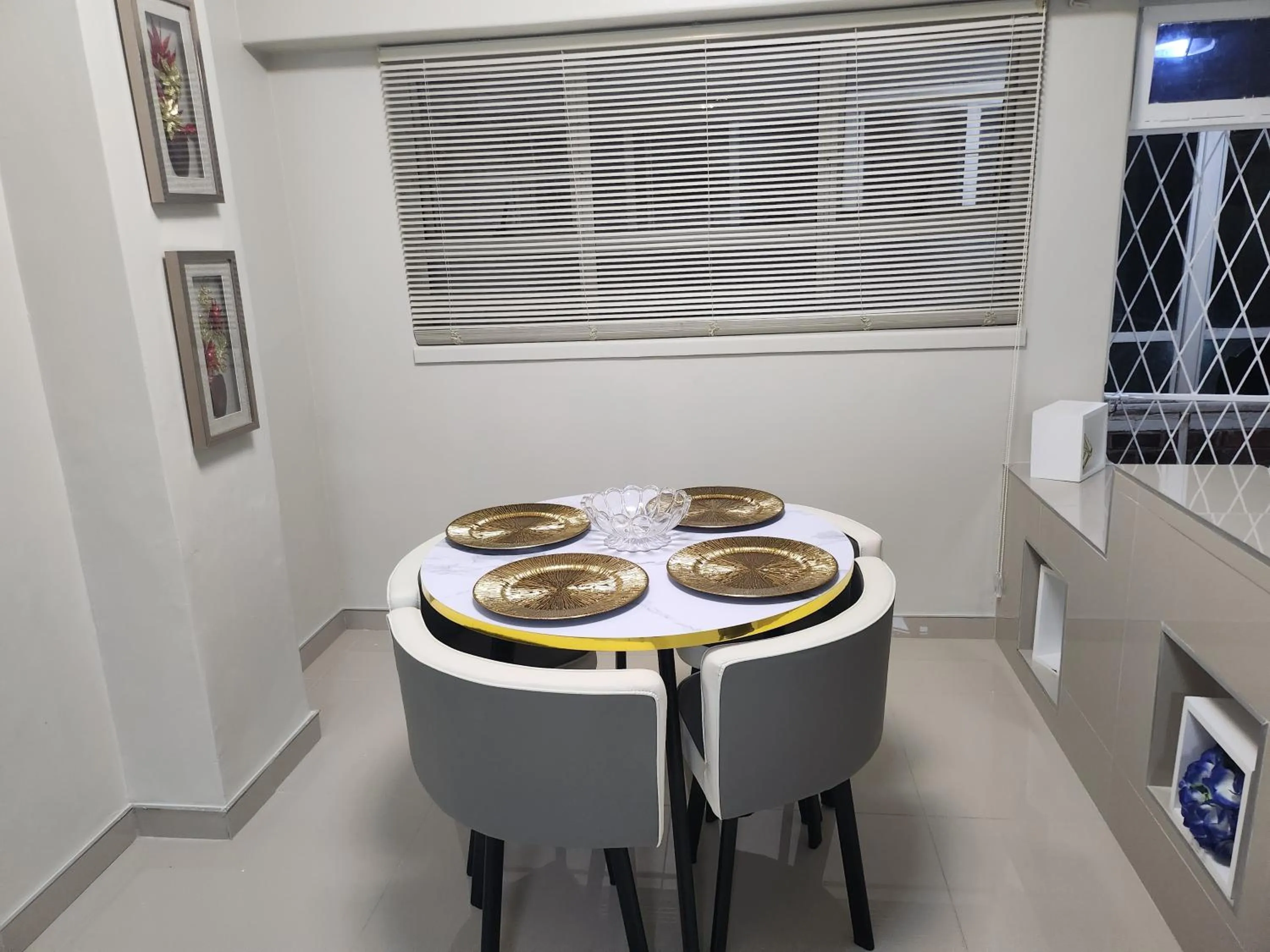 Dining area in A two-bedroom holiday apartment, at the heart of South Beach Durban