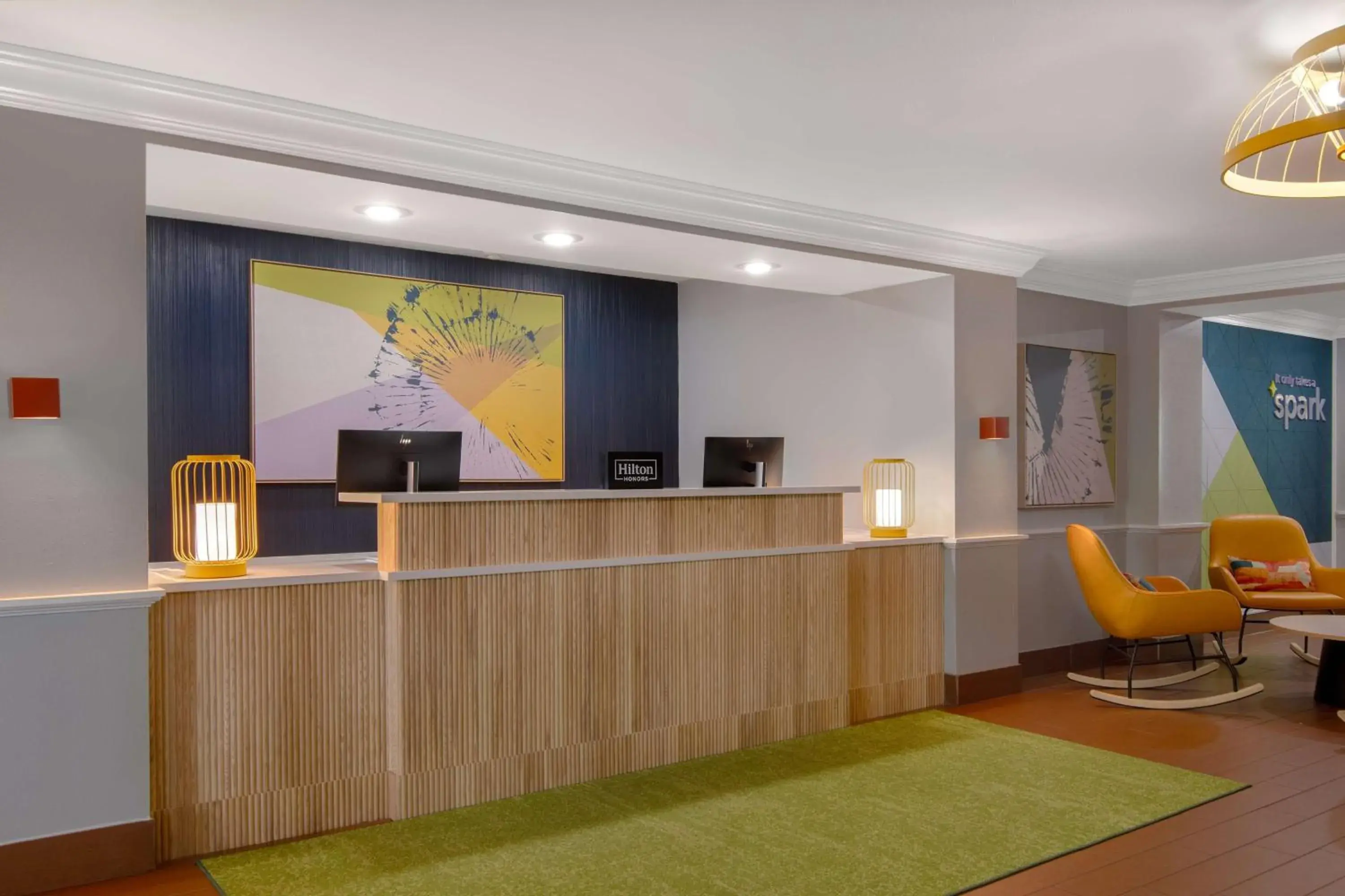 Lobby or reception in Spark by Hilton Montgomery EastChase Lobby or reception in Spark by Hilton Montgomery EastChase