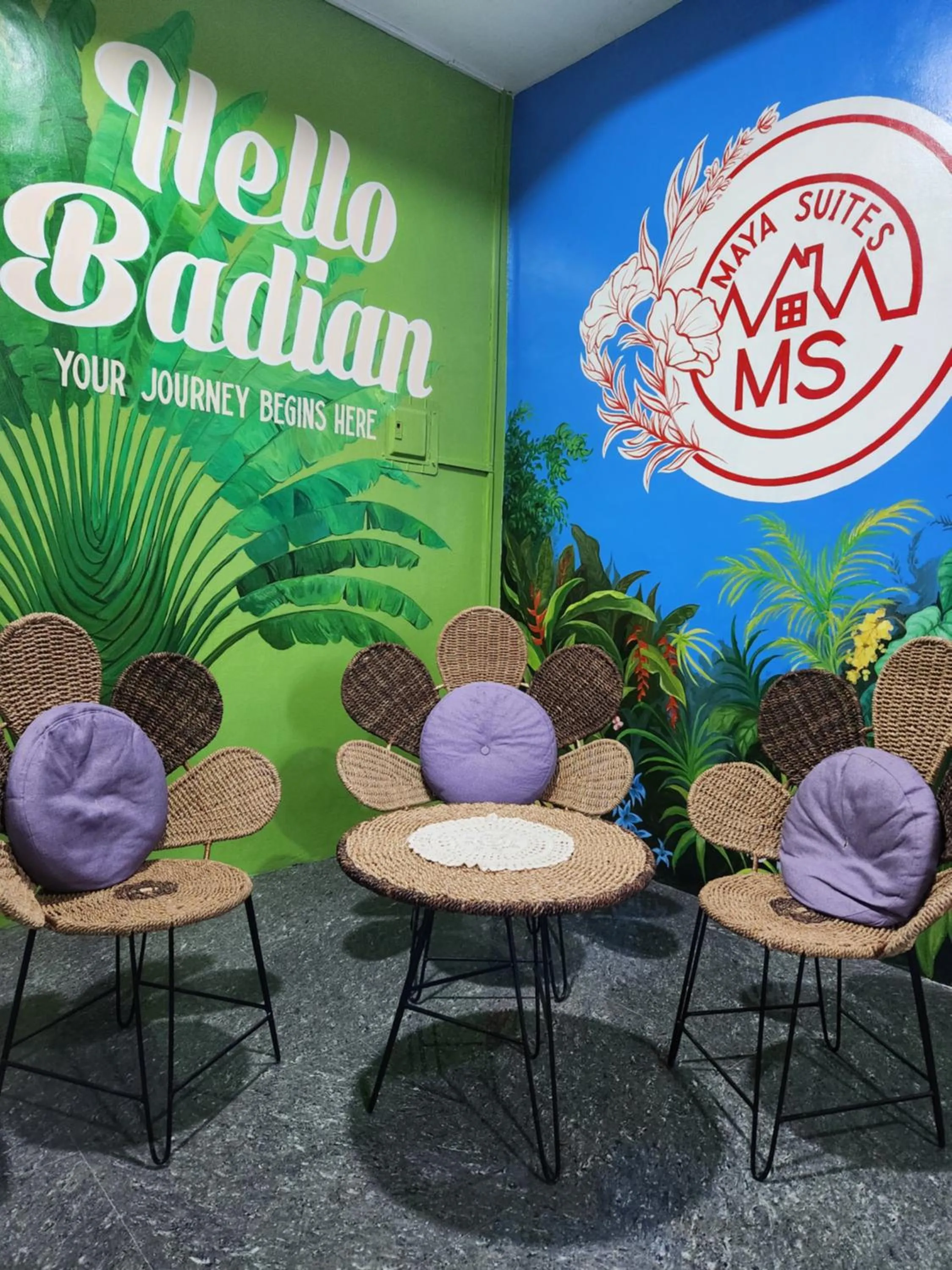 Seating area in Maya Suites Badian powered by Cocotel