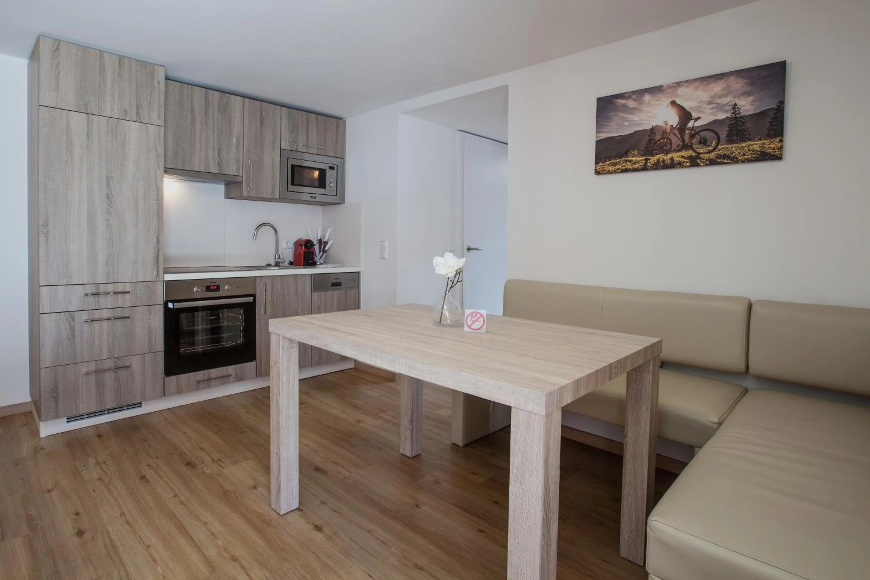 Kitchen or kitchenette in Alpine Appart