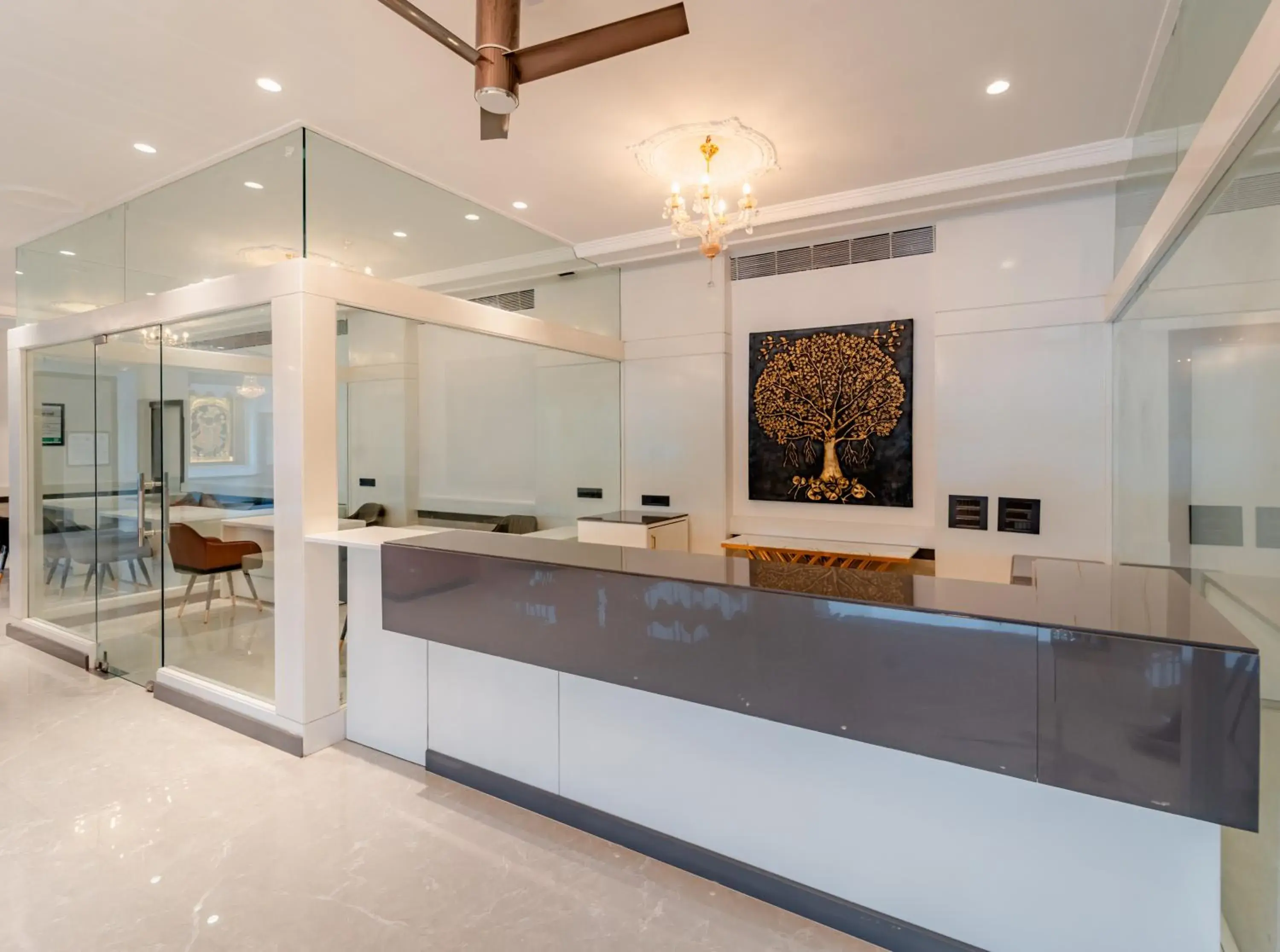 Lobby or reception in Treebo Premium Omni Residency Lobby or reception in Treebo Premium Omni Residency