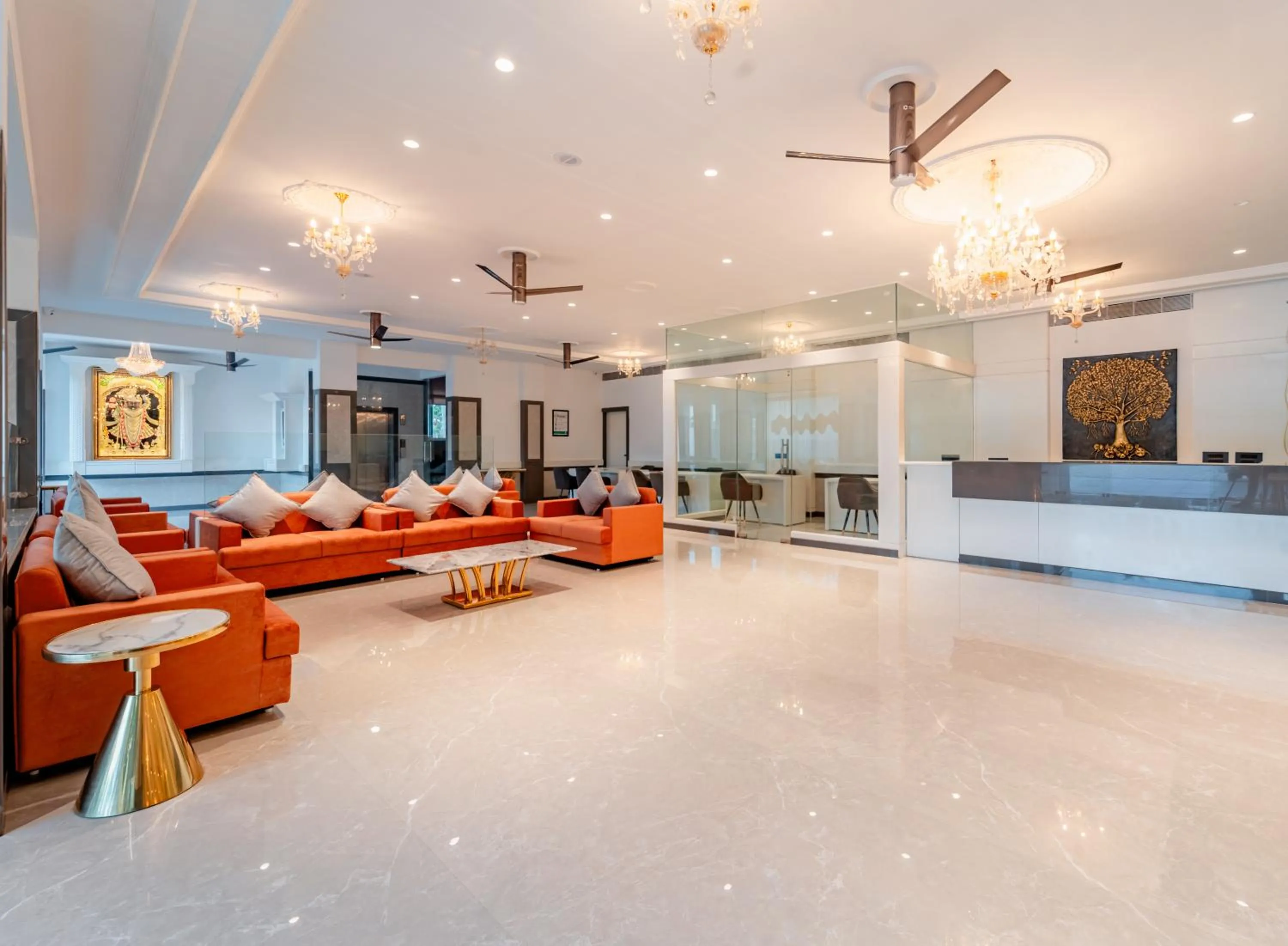 Lobby or reception in Treebo Premium Omni Residency