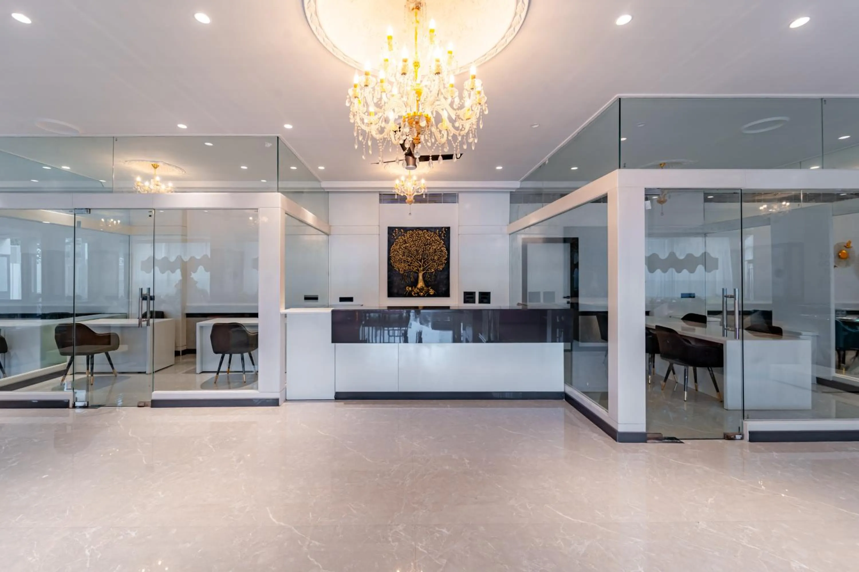 Lobby or reception in Treebo Premium Omni Residency