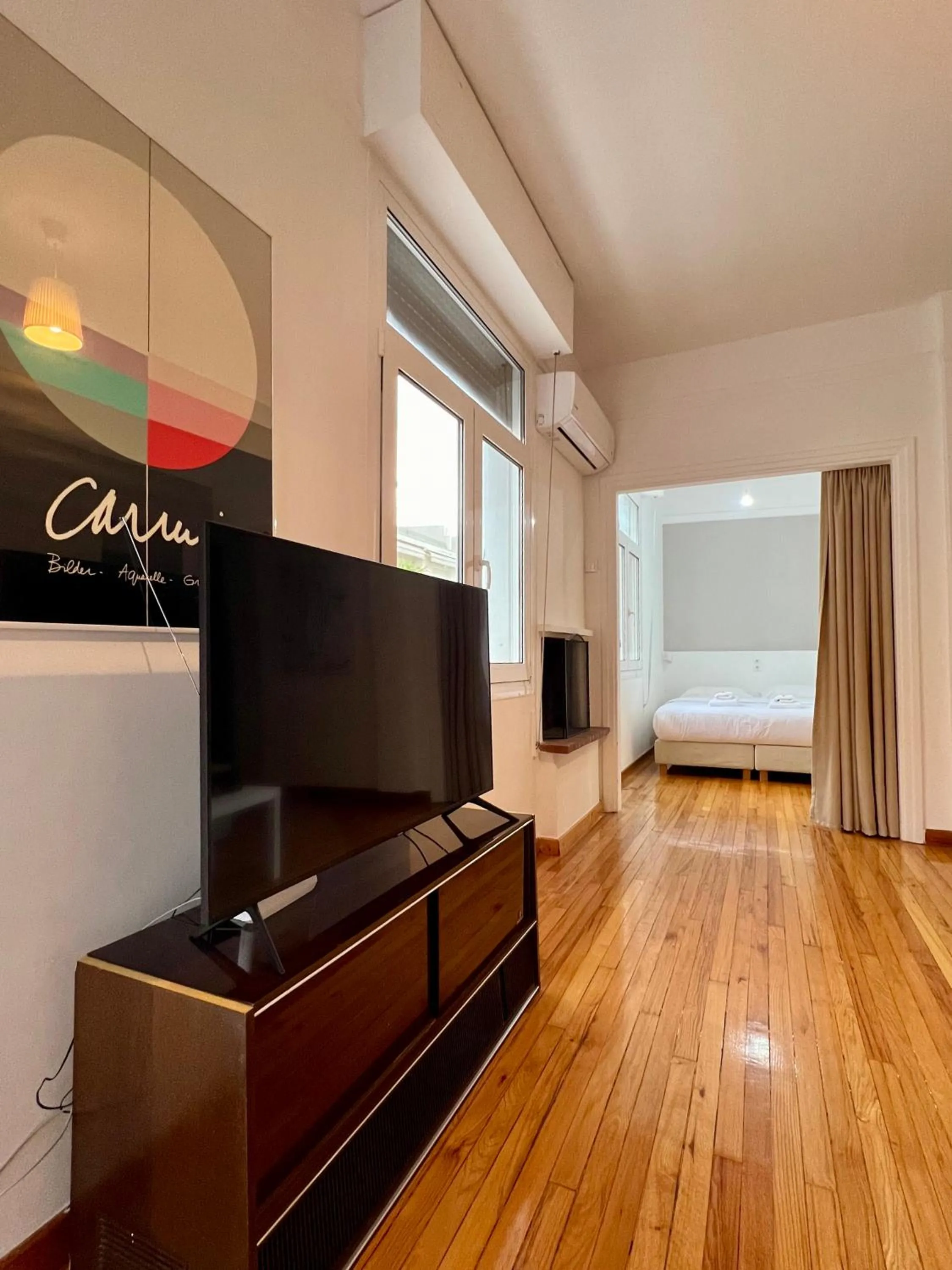 Bed in Mosaikon Guesthouses #Miltiadou Str