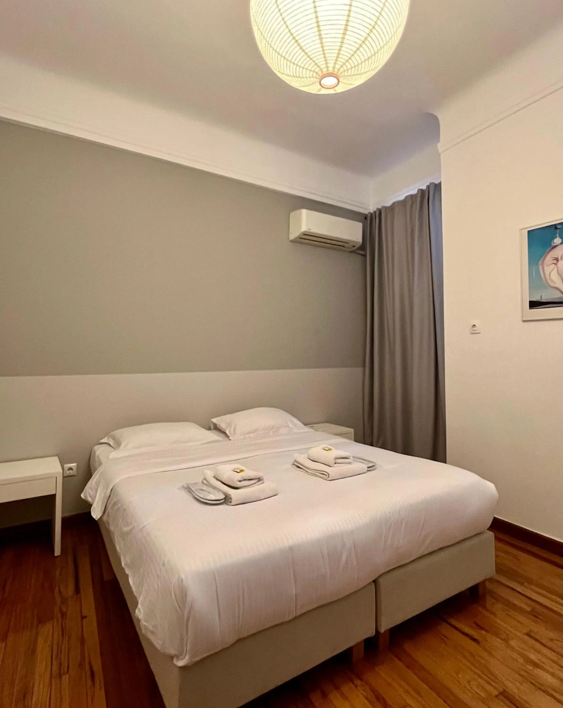 Bed in Mosaikon Guesthouses #Miltiadou Str