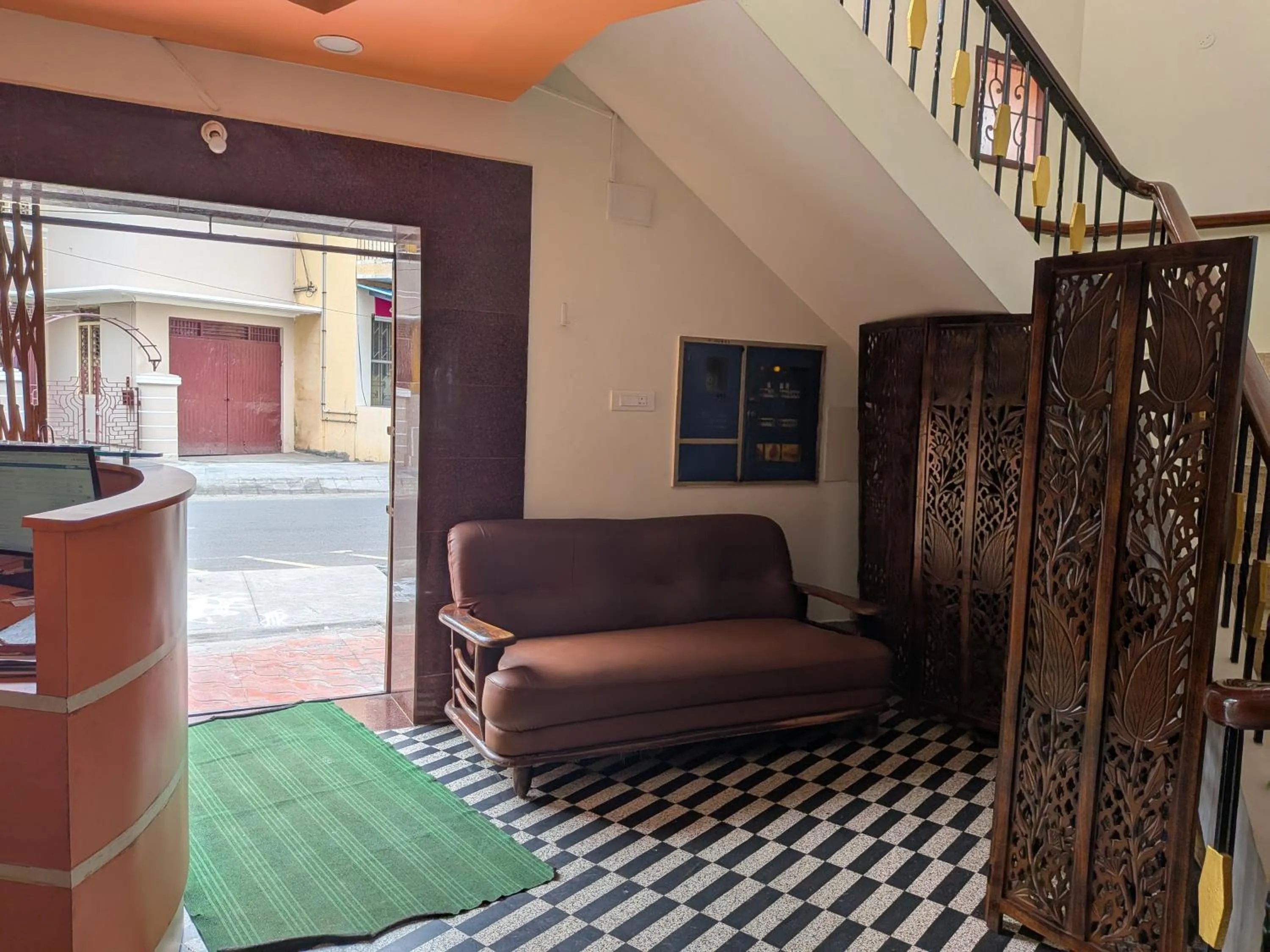 Seating area in CM Residency