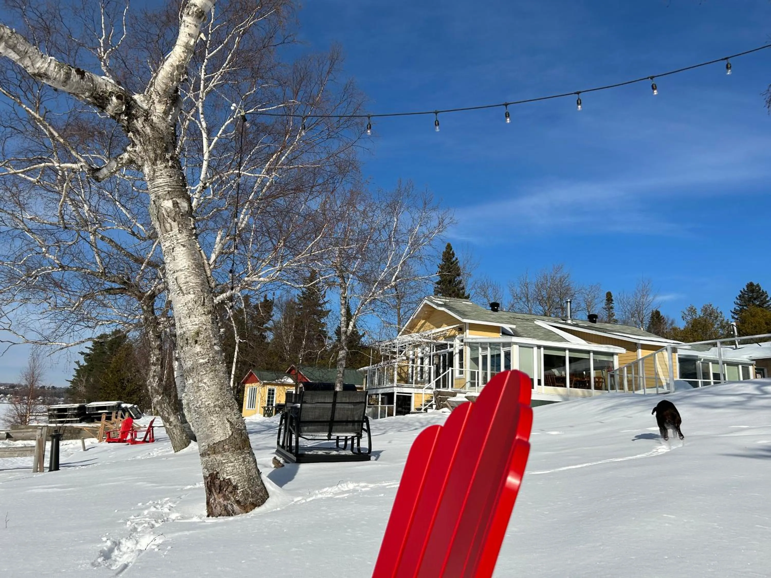 Winter in Auberge et Chalets sur le Lac