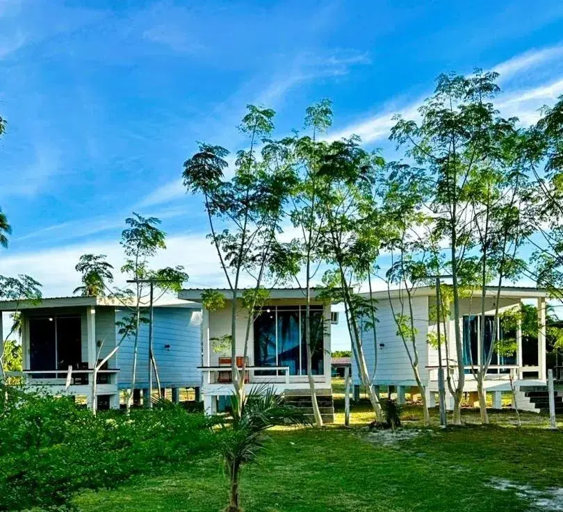 Garden view in Panglima Resort Bum Bum Island, Semporna Garden view in Panglima Resort Bum Bum Island, Semporna