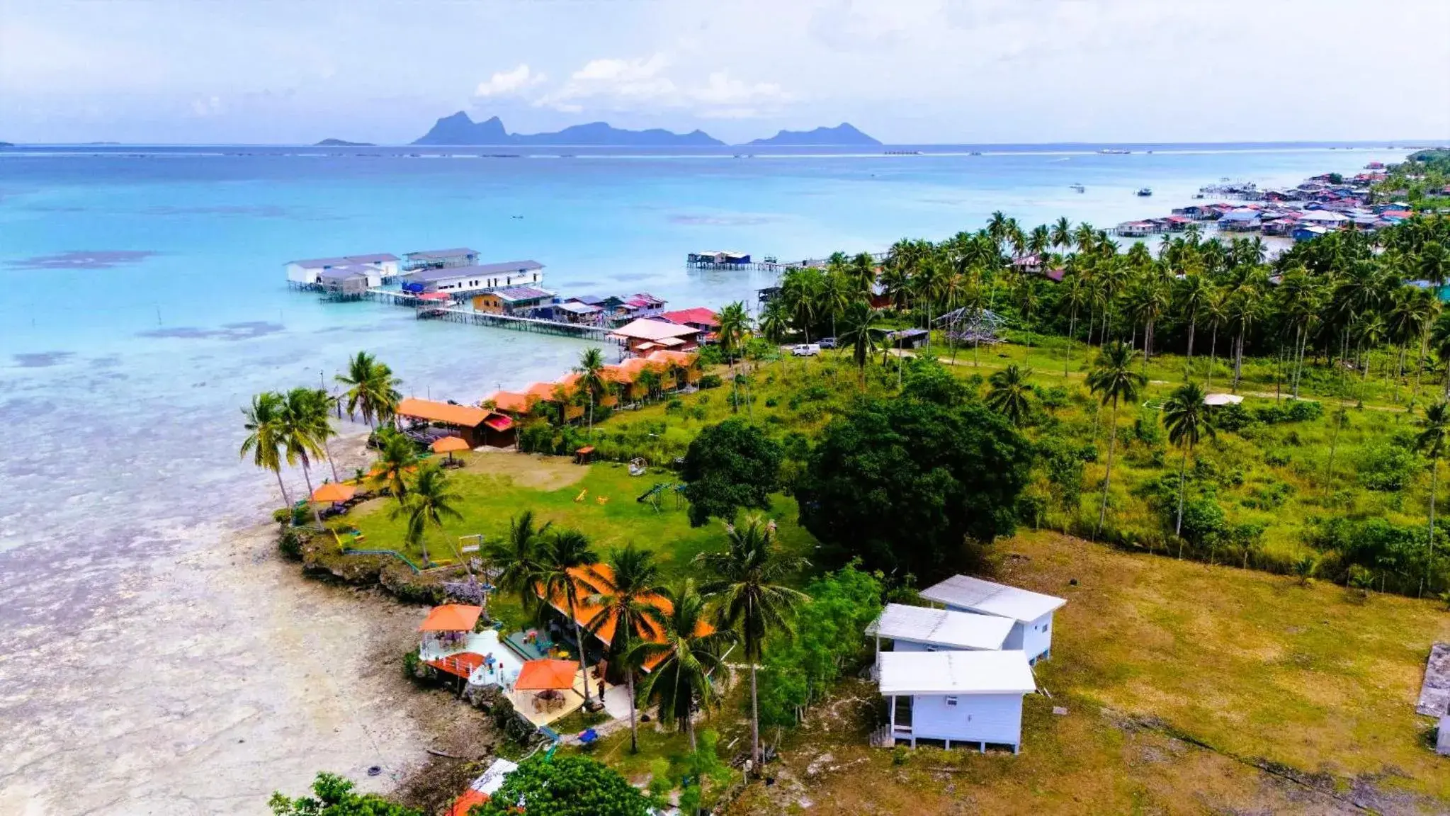 Sea view in Panglima Resort Bum Bum Island, Semporna Sea view in Panglima Resort Bum Bum Island, Semporna