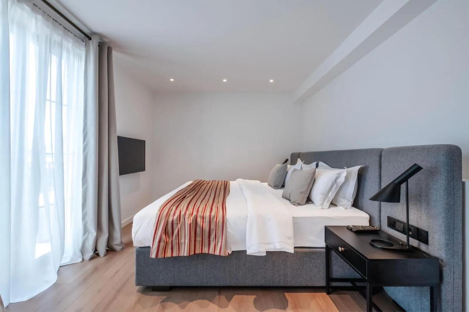 Bed in Artifact Apart Hotel