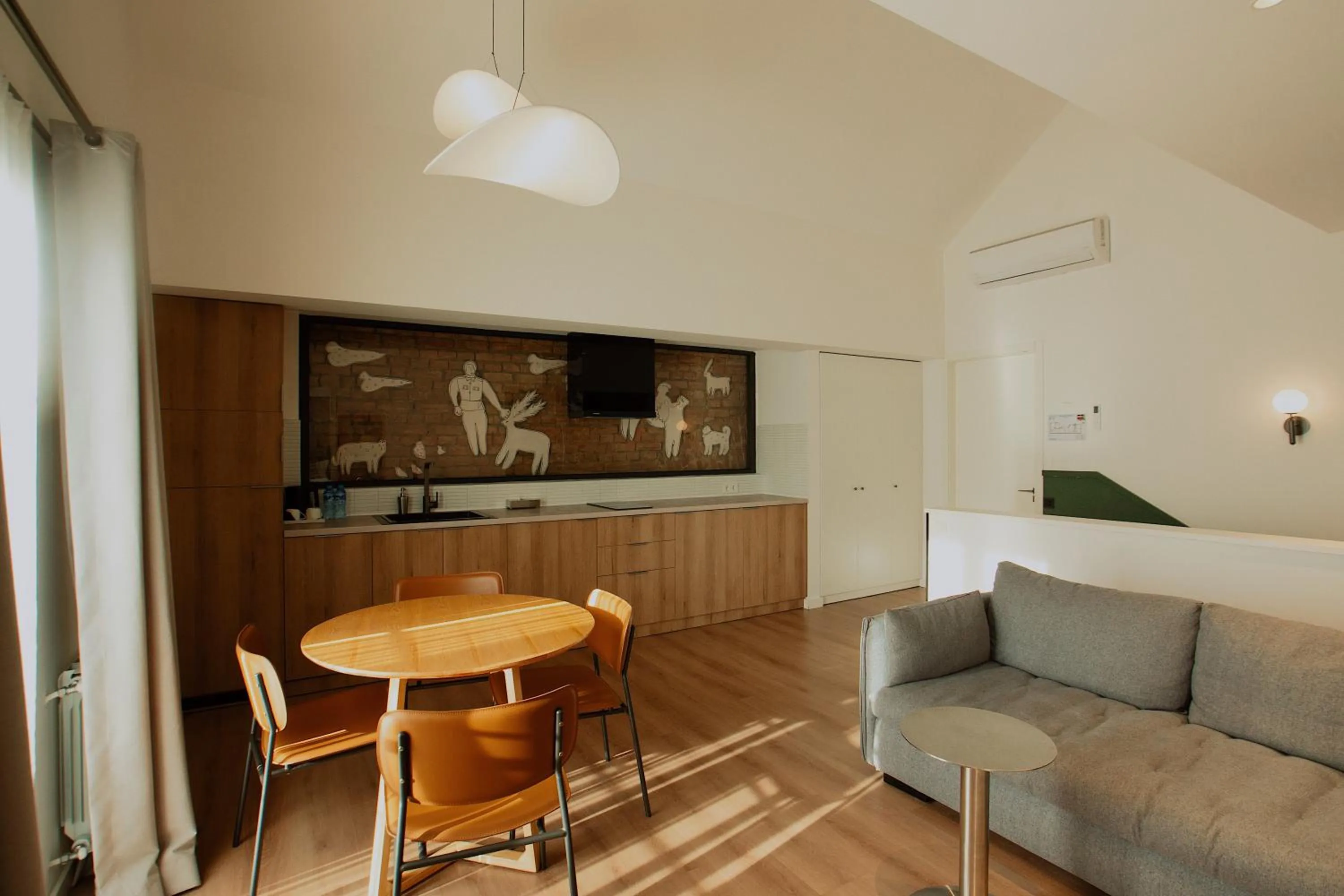 Bed in Artifact Apart Hotel