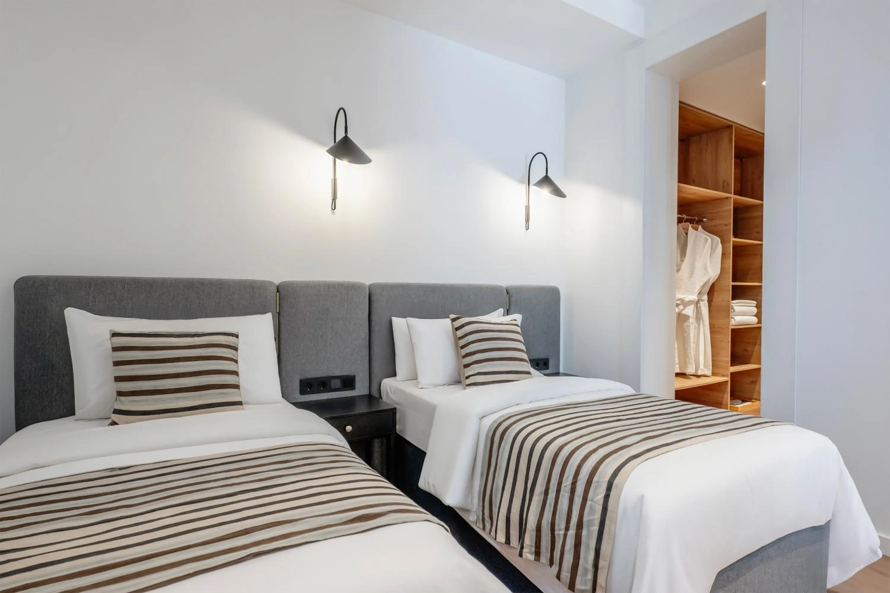 Bed in Artifact Apart Hotel