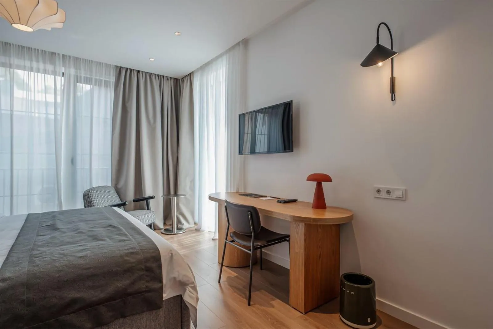 Bed in Artifact Apart Hotel