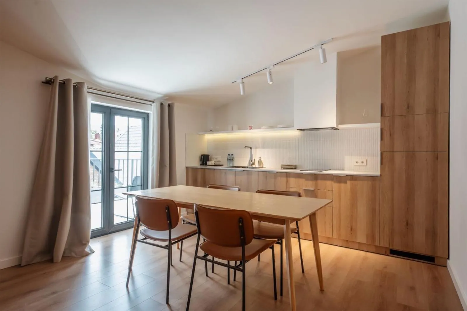 Kitchen or kitchenette in Artifact Apart Hotel