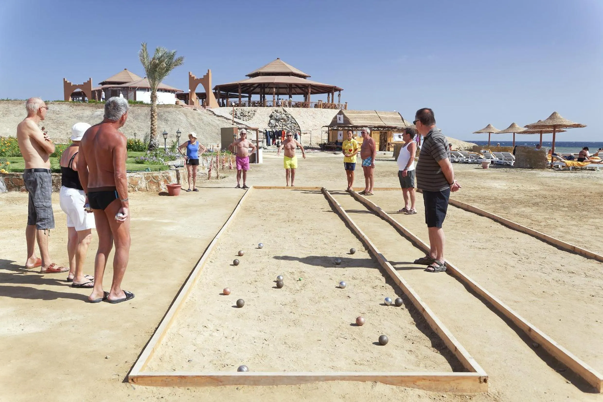 People in Three Corners Equinox Beach Resort