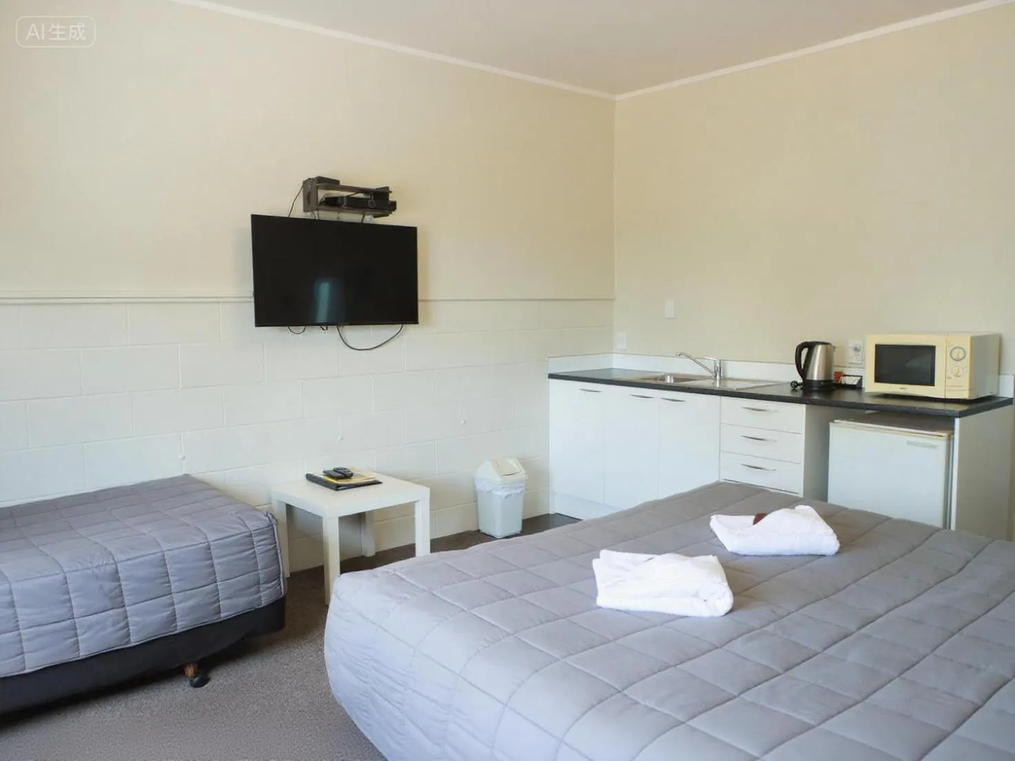 TV and multimedia, Bed in Drury Motor Lodge