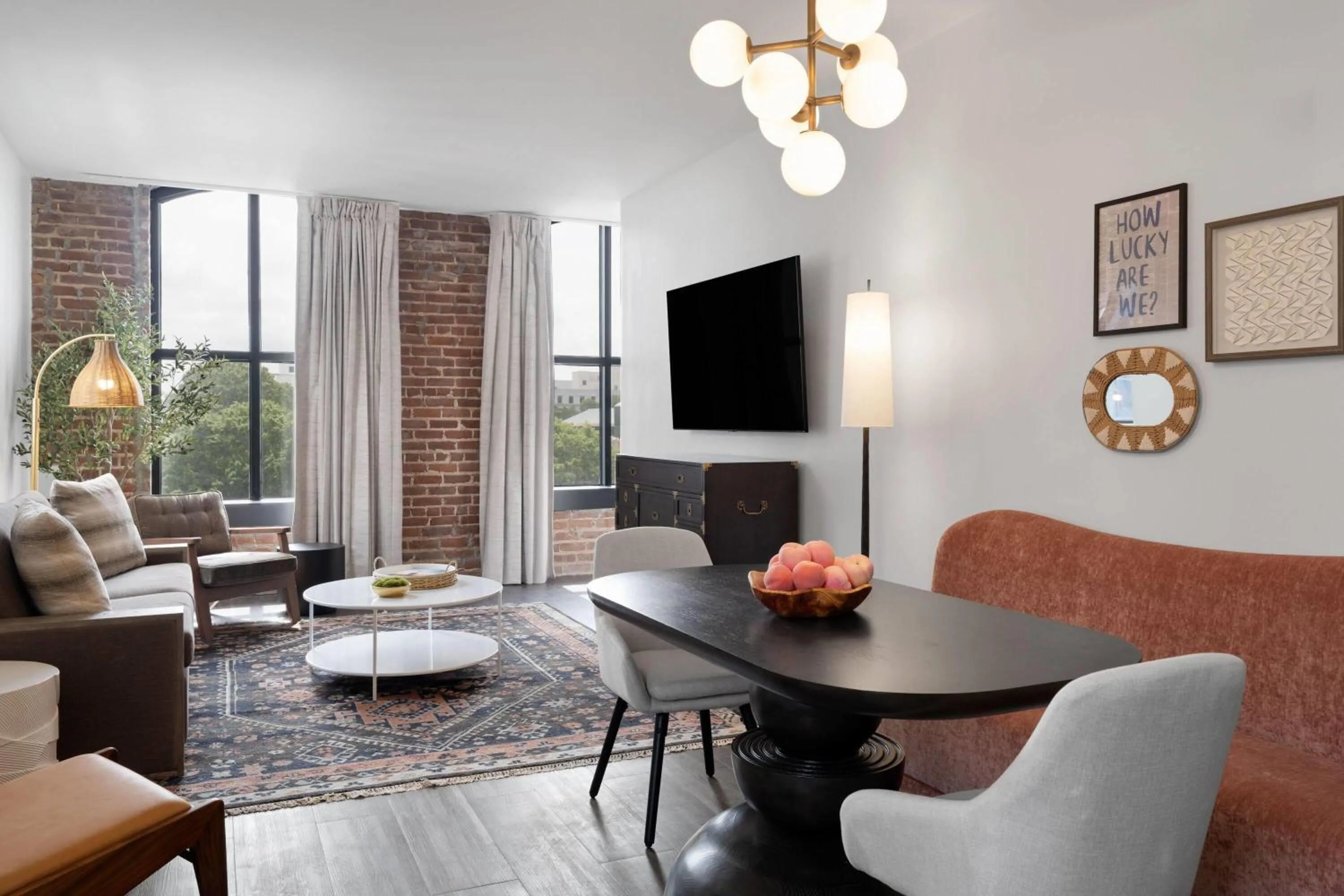 Living room in Origin Atlanta, a Wyndham Hotel