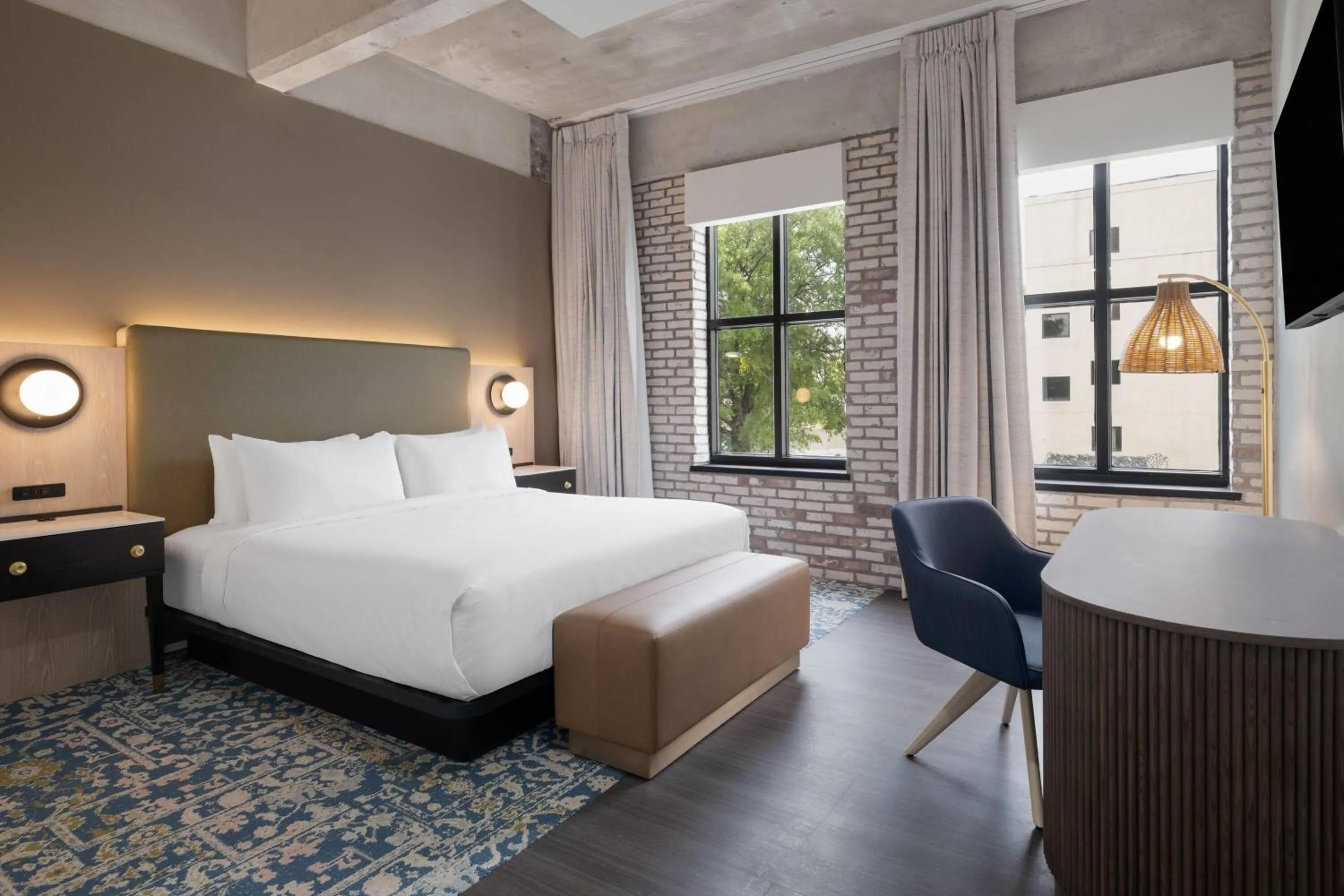 Bed in Origin Atlanta, a Wyndham Hotel