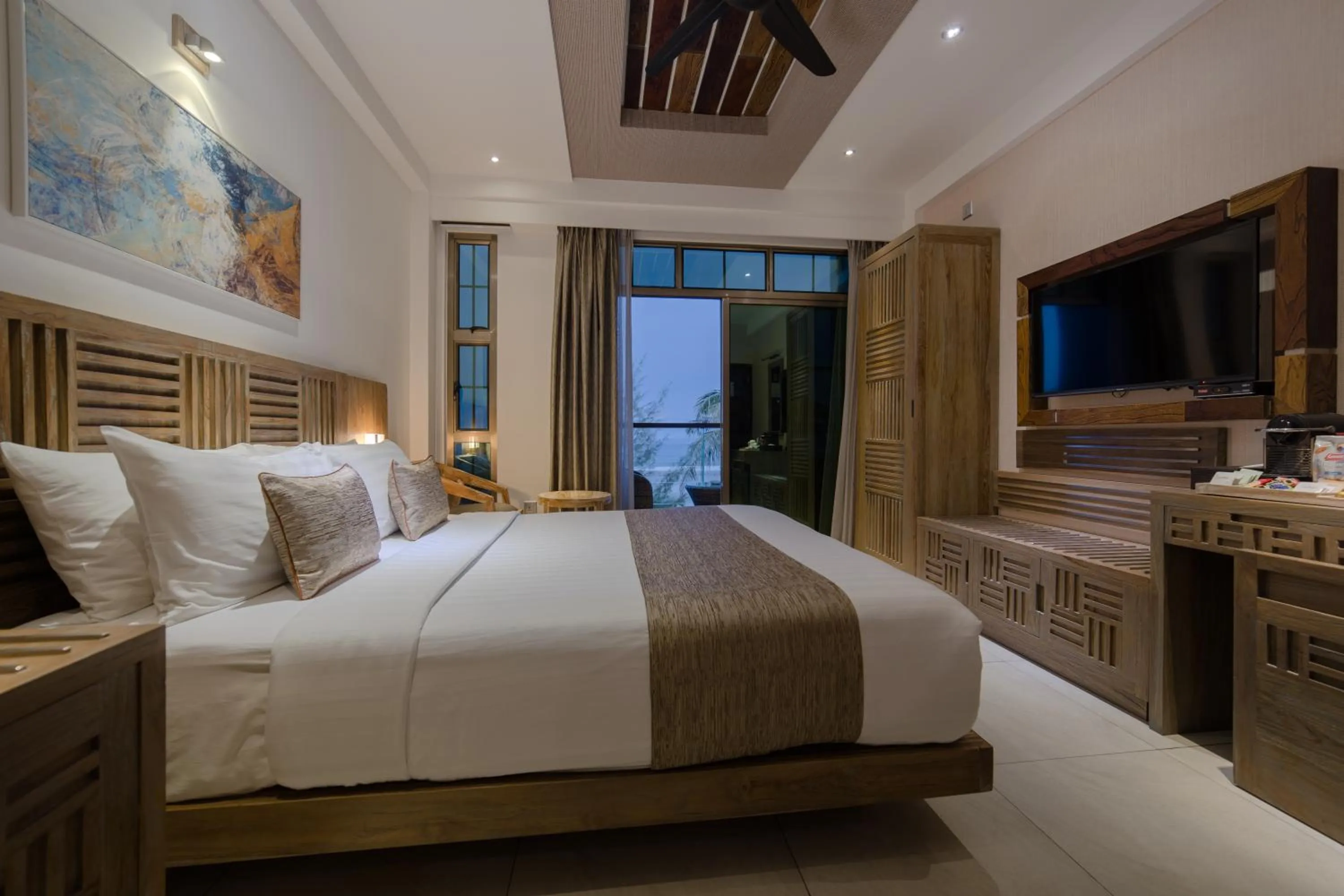 Bed in Hotel Ocean Grand at Hulhumale