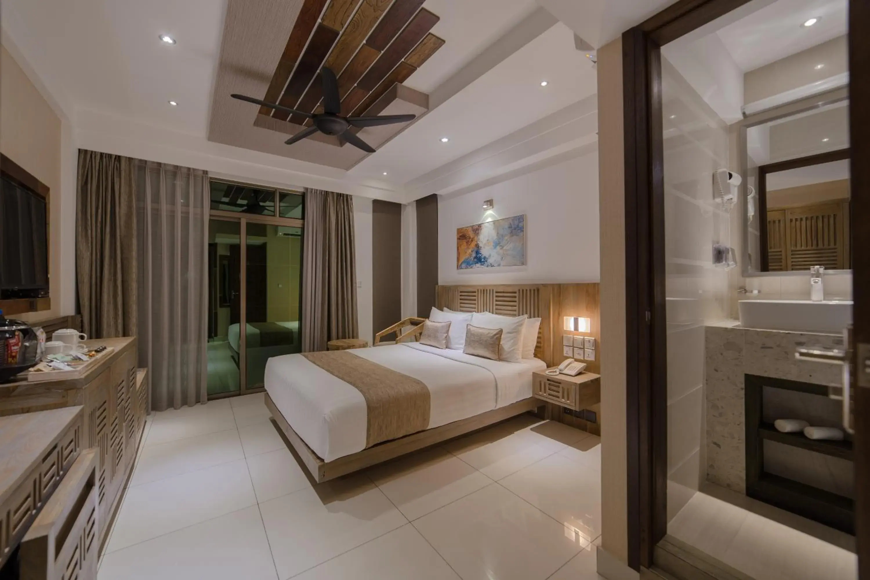 Bed in Hotel Ocean Grand at Hulhumale Bed in Hotel Ocean Grand at Hulhumale