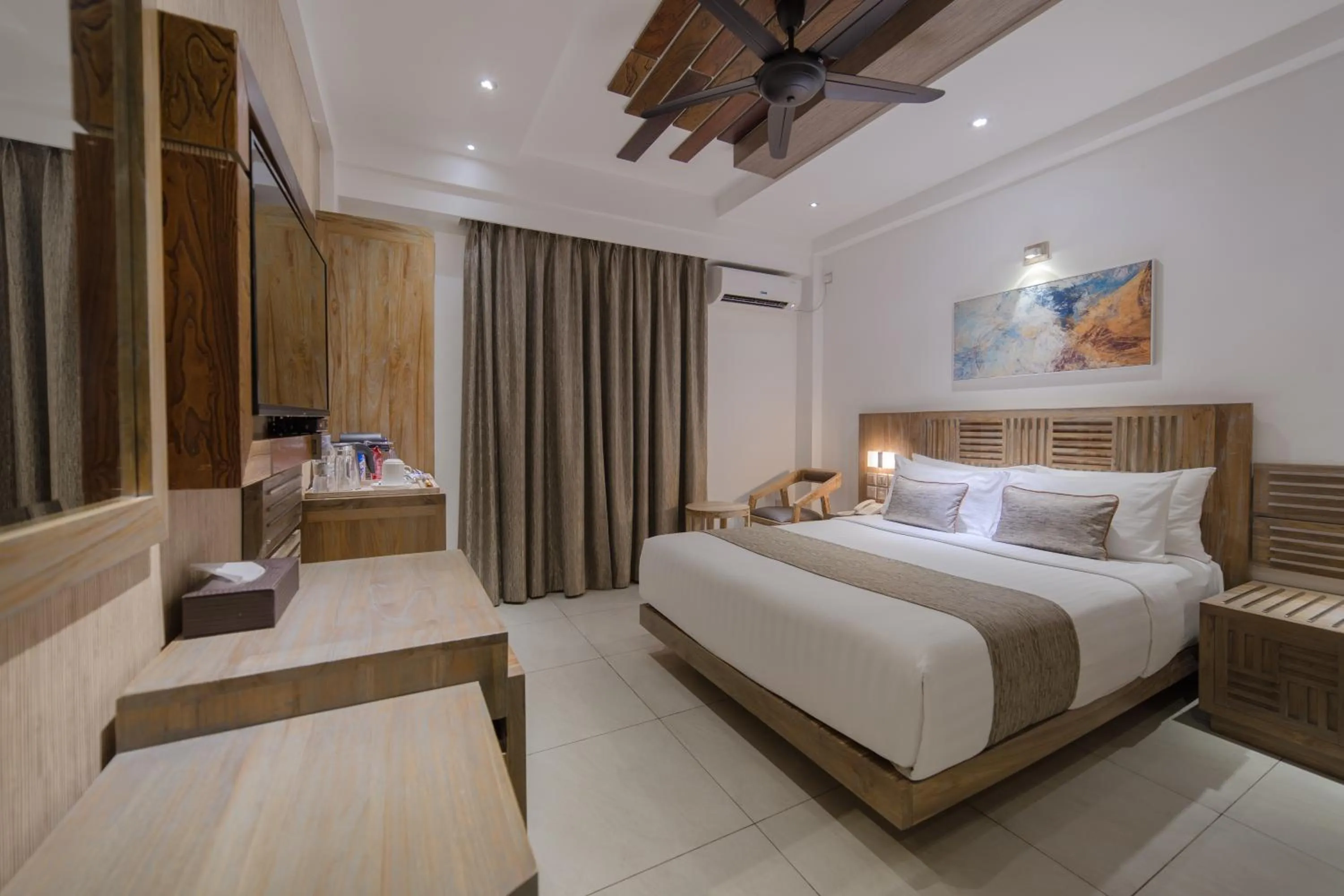 Bed in Hotel Ocean Grand at Hulhumale