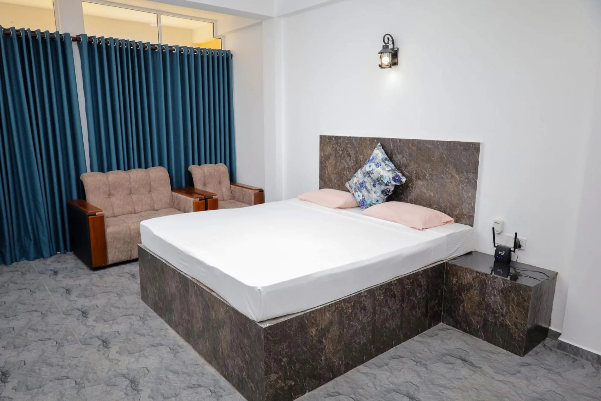 Bed in Solomon Beach Hotel