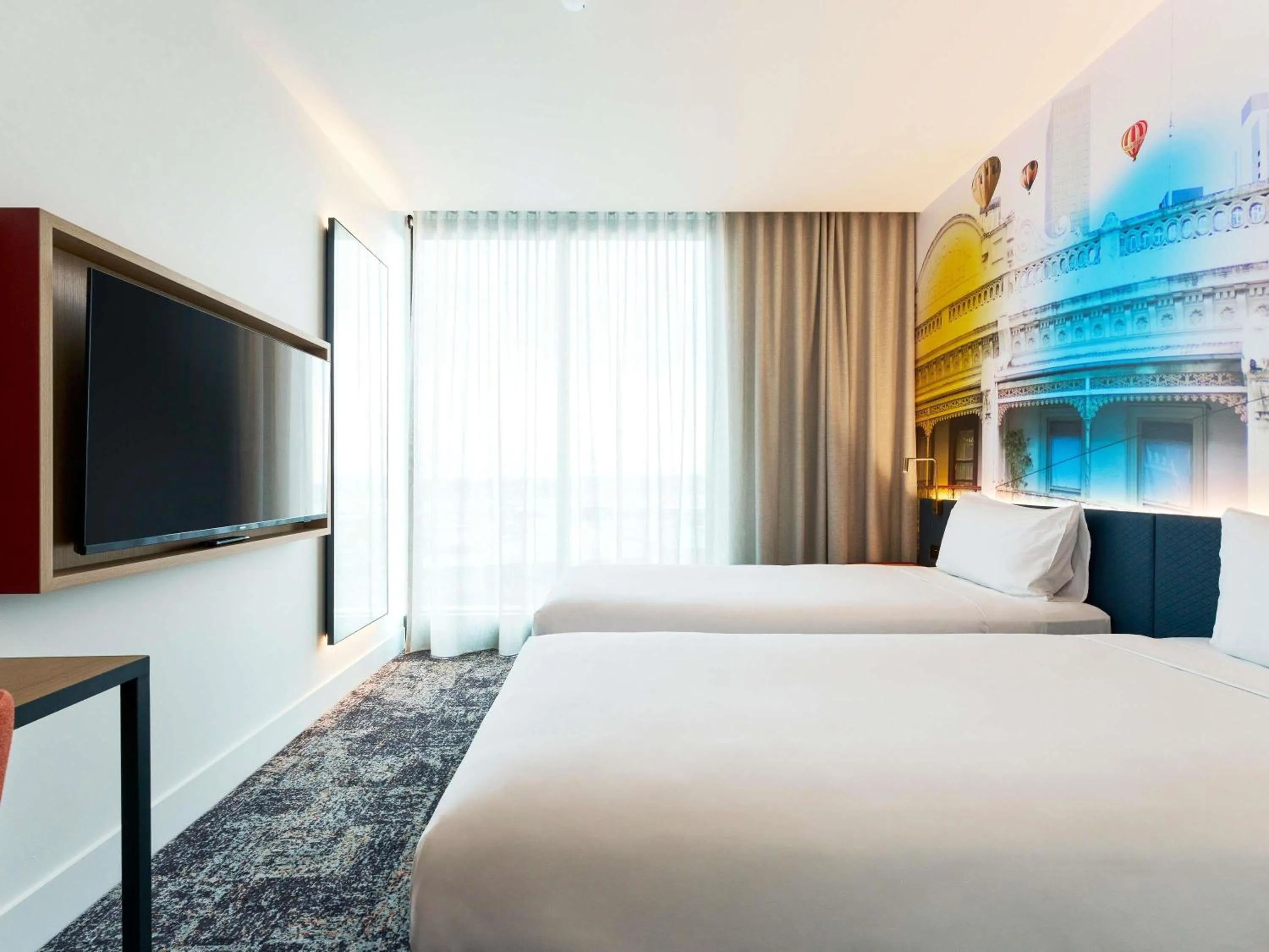 Bedroom, Bed in ibis Styles Melbourne Airport