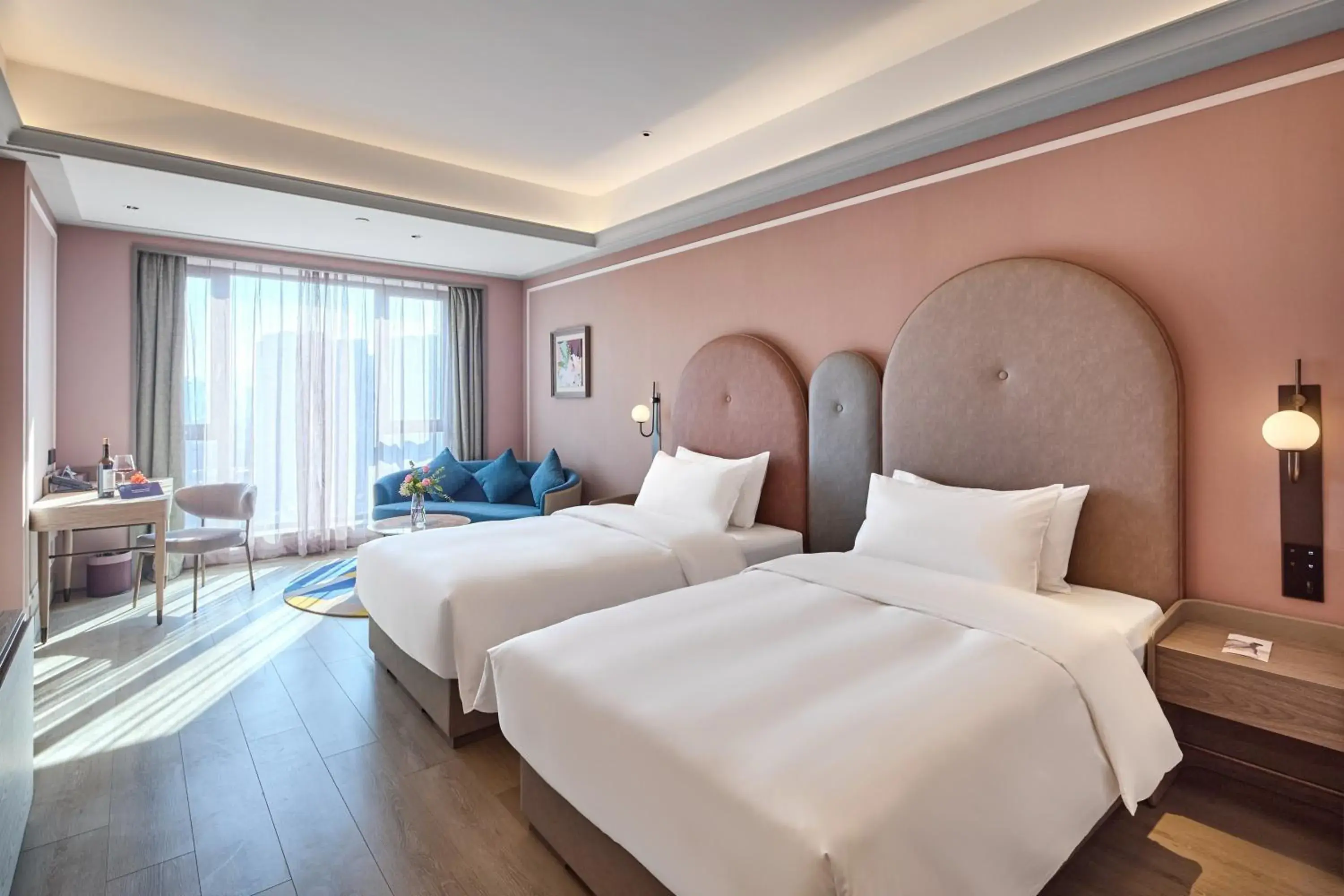 Superior Cityside-View Room with Two Single Beds in Mercure Yiwu International Trade City Superior Cityside-View Room with Two Single Beds in Mercure Yiwu International Trade City