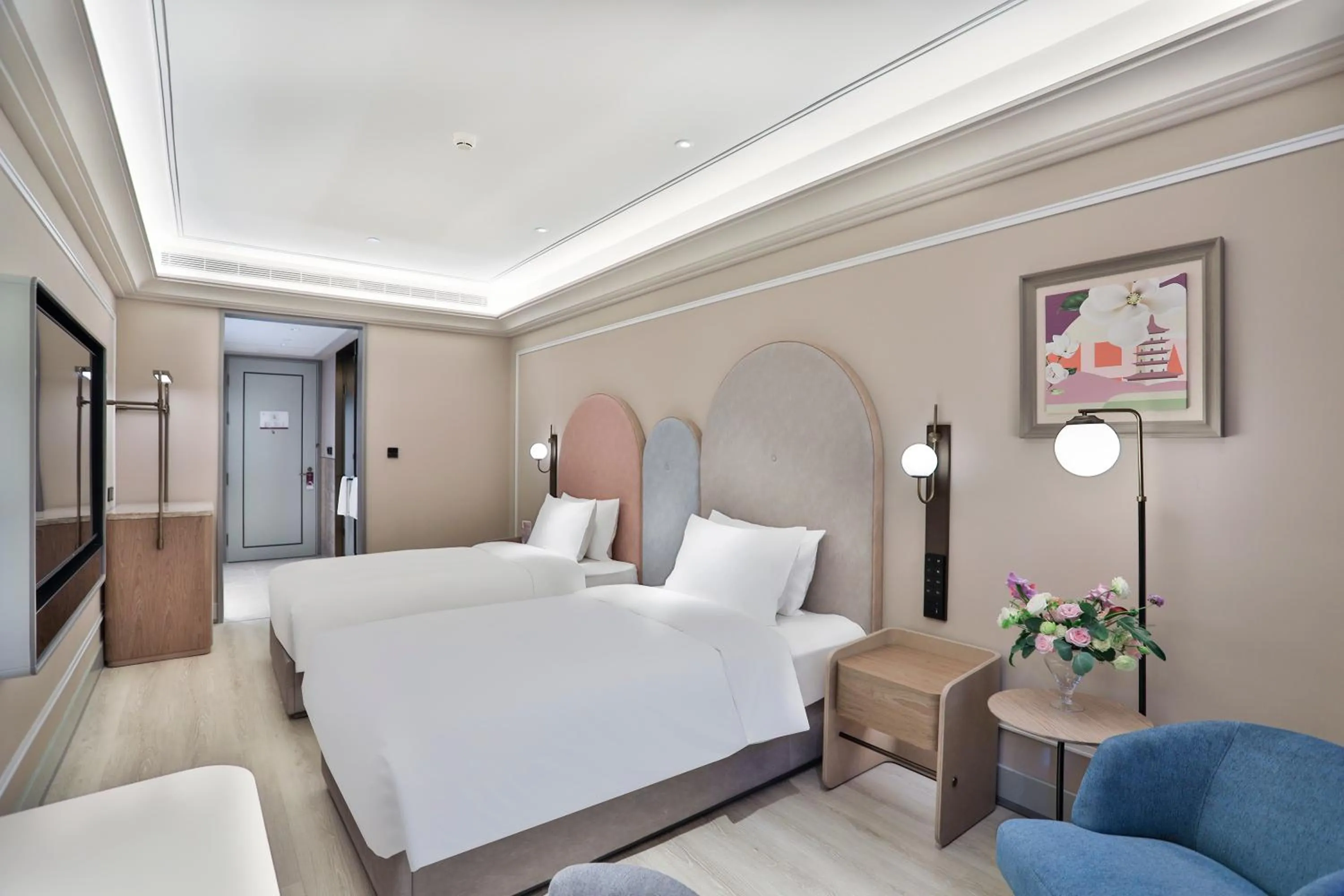 Bed in Mercure Hangzhou Xixi Zijingang