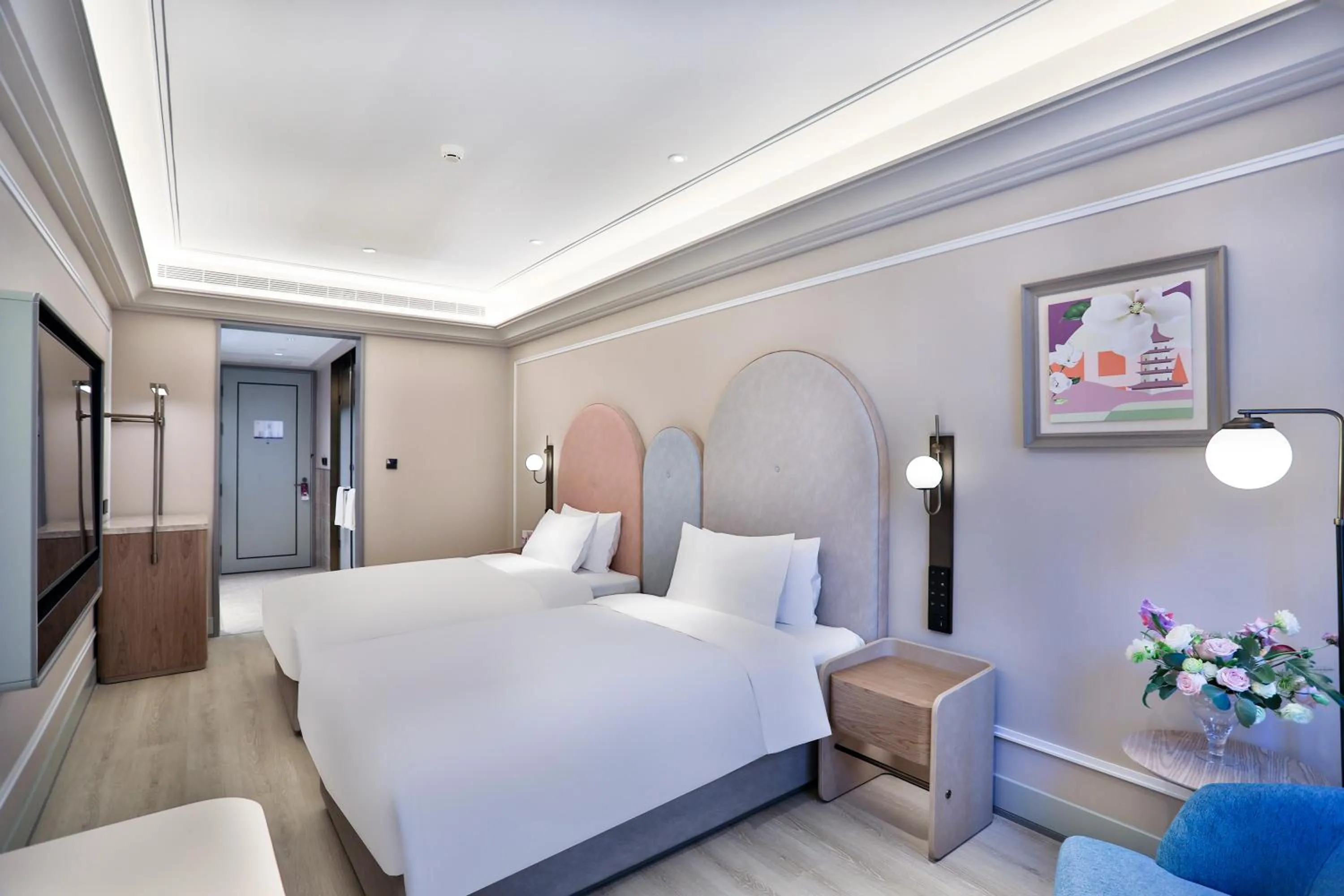 Bed in Mercure Hangzhou Xixi Zijingang