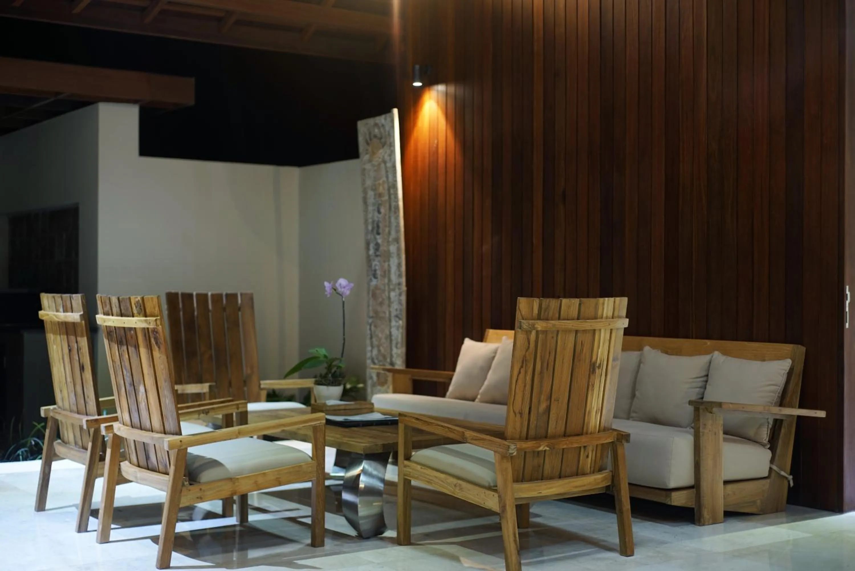 Seating area in Bale Mandala Villas