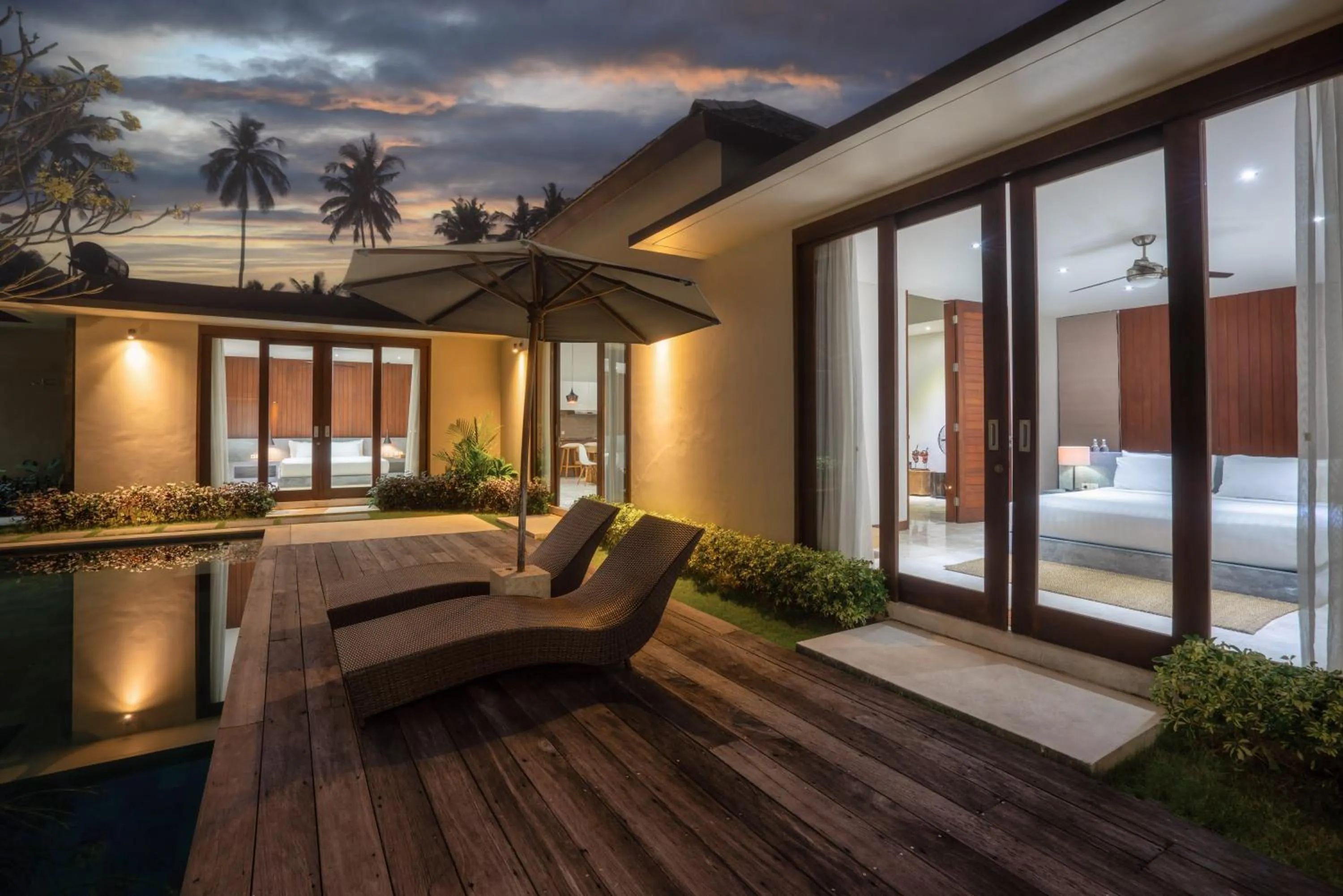 sunbed in Bale Mandala Villas