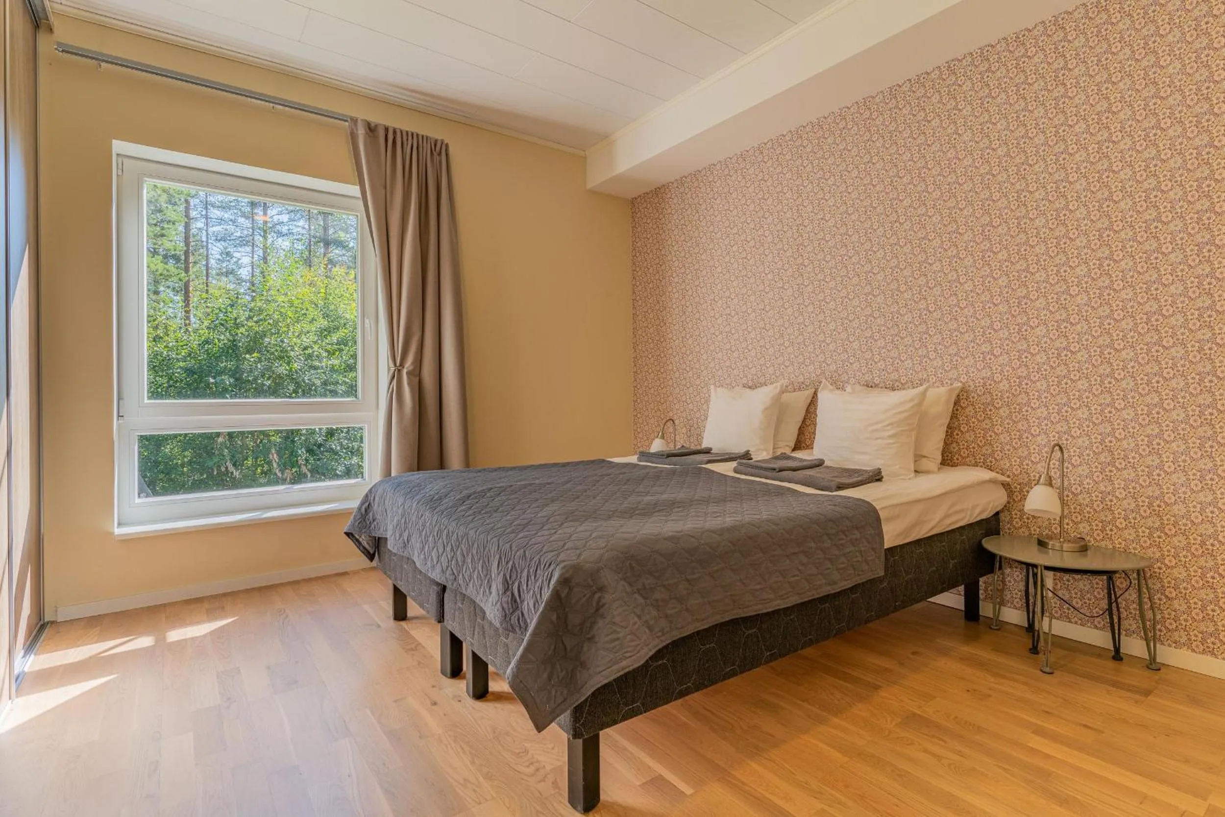 Bed in Saimaa Life Apartments